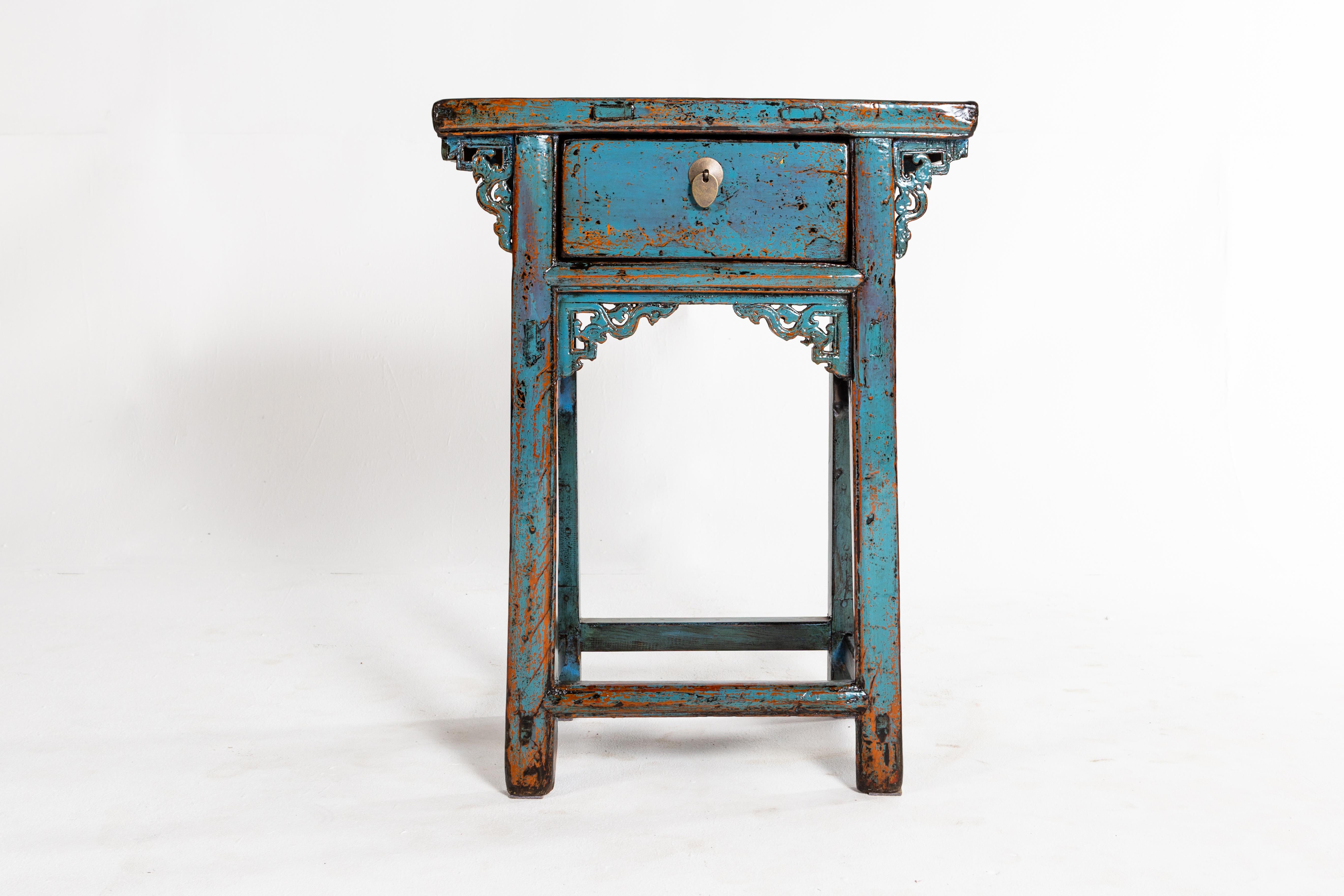 Small Chinese Console Table with Drawer 1