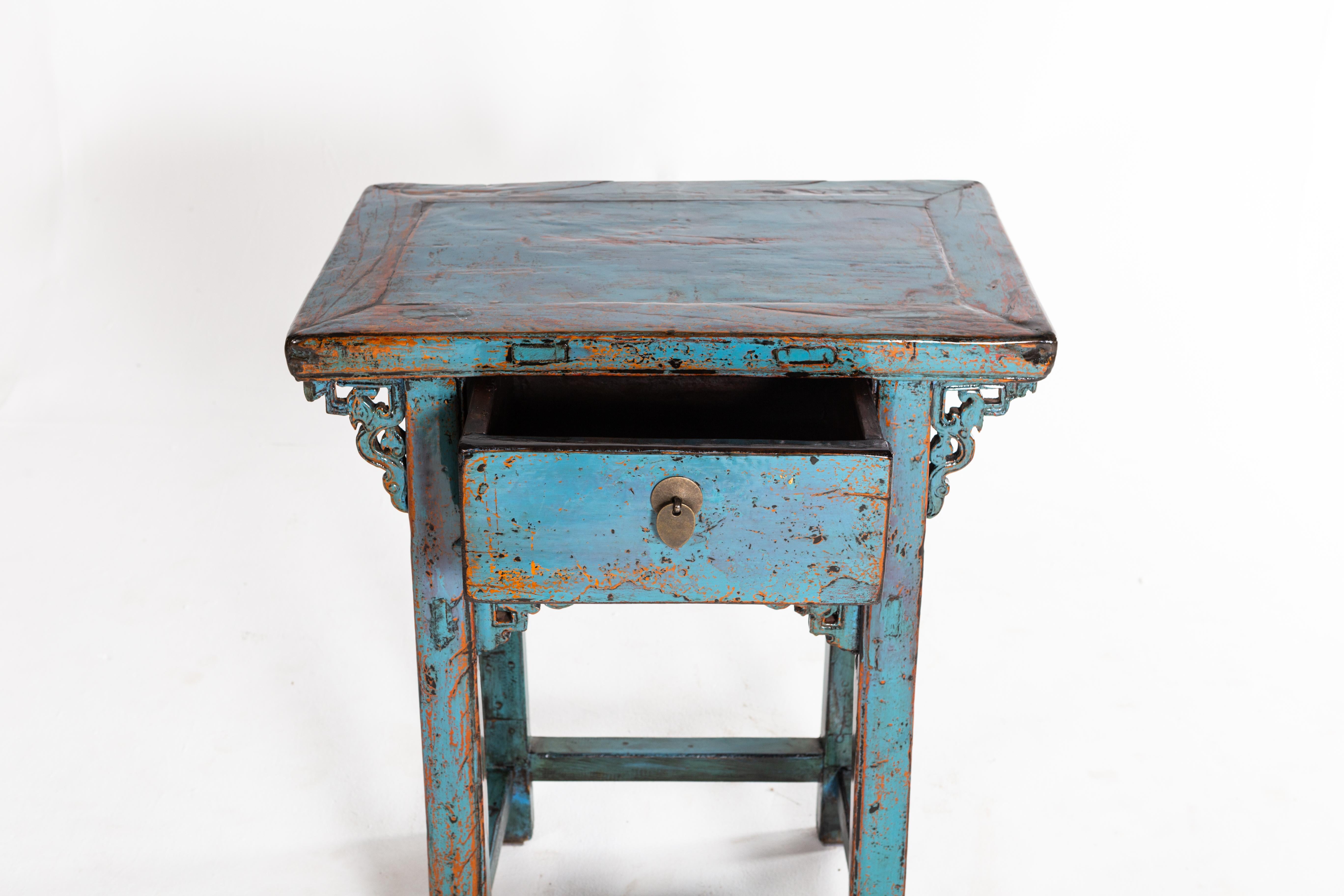 Small Chinese Console Table with Drawer 3