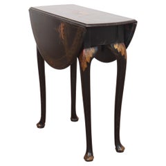 Small Chinoiserie Dropleaf Lamp Table
