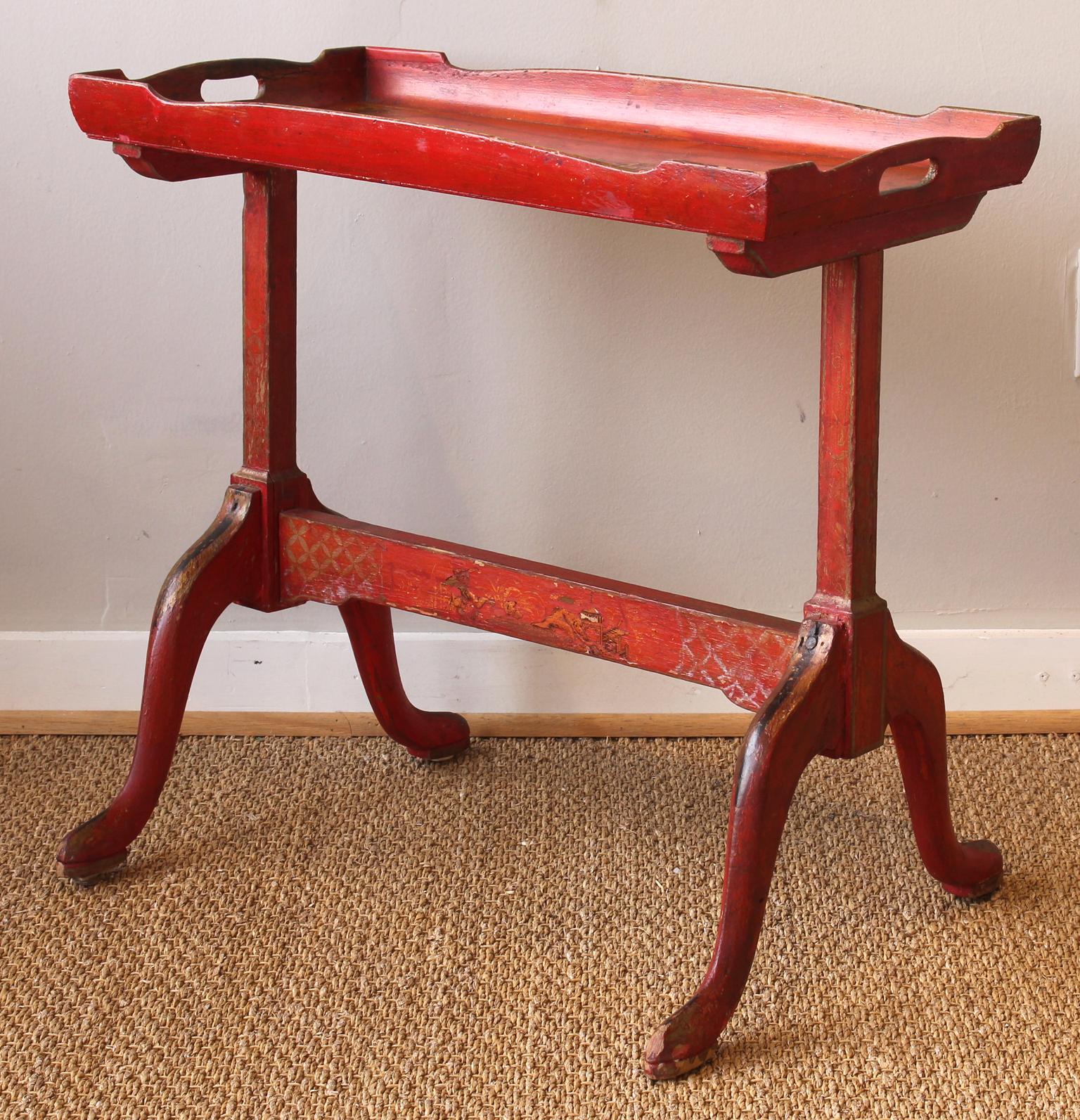 English Small Chinoiserie Side Table