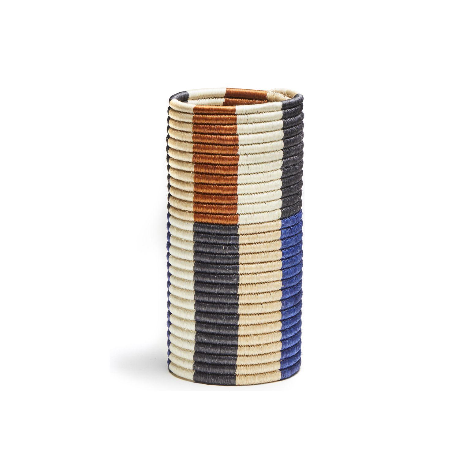 Hand-Woven Small Choco Vase by Pauline Deltour For Sale