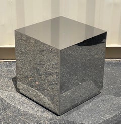 Small Chrome Cube Side Table by John Lyle