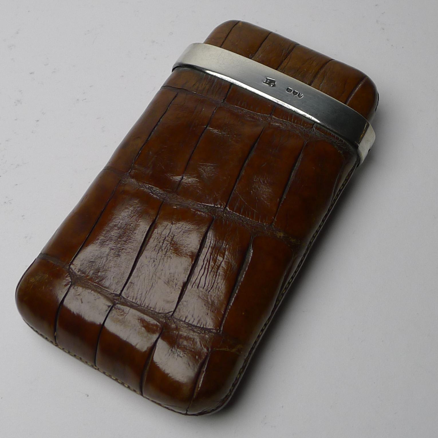 alfred dunhill crocodile belly bag