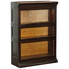 Small circa 1930 Globe Wernicke Mahogany Modular Antique Stacking Legal Bookcase