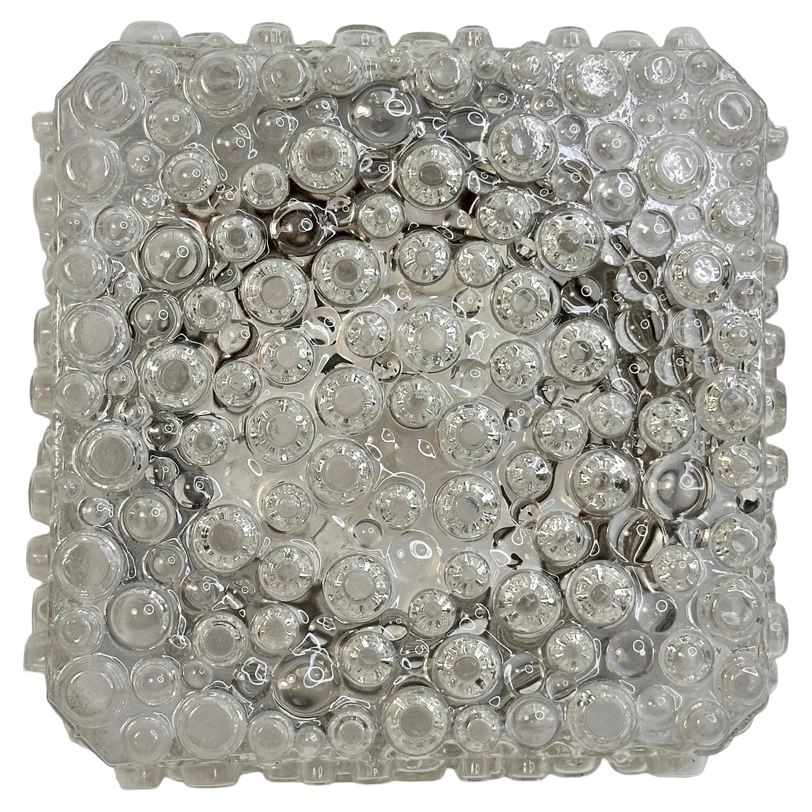 small Circles Shape Bubble Glass Ceiling Wall Light Flush Mount, Germany, 1960s For Sale