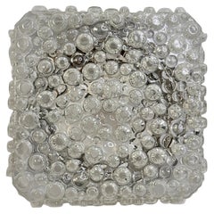 small Circles Shape Bubble Glass Ceiling Wall Light Flush Mount, Germany, 1960s
