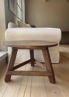 Small Circular Side Table 19th Century Cricket Table