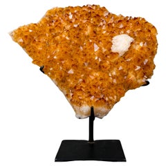 Small Citrine Cluster with Rich Golden-Orange Druzy Small Citrine Cluster with Rich Golden-Orange Druzy