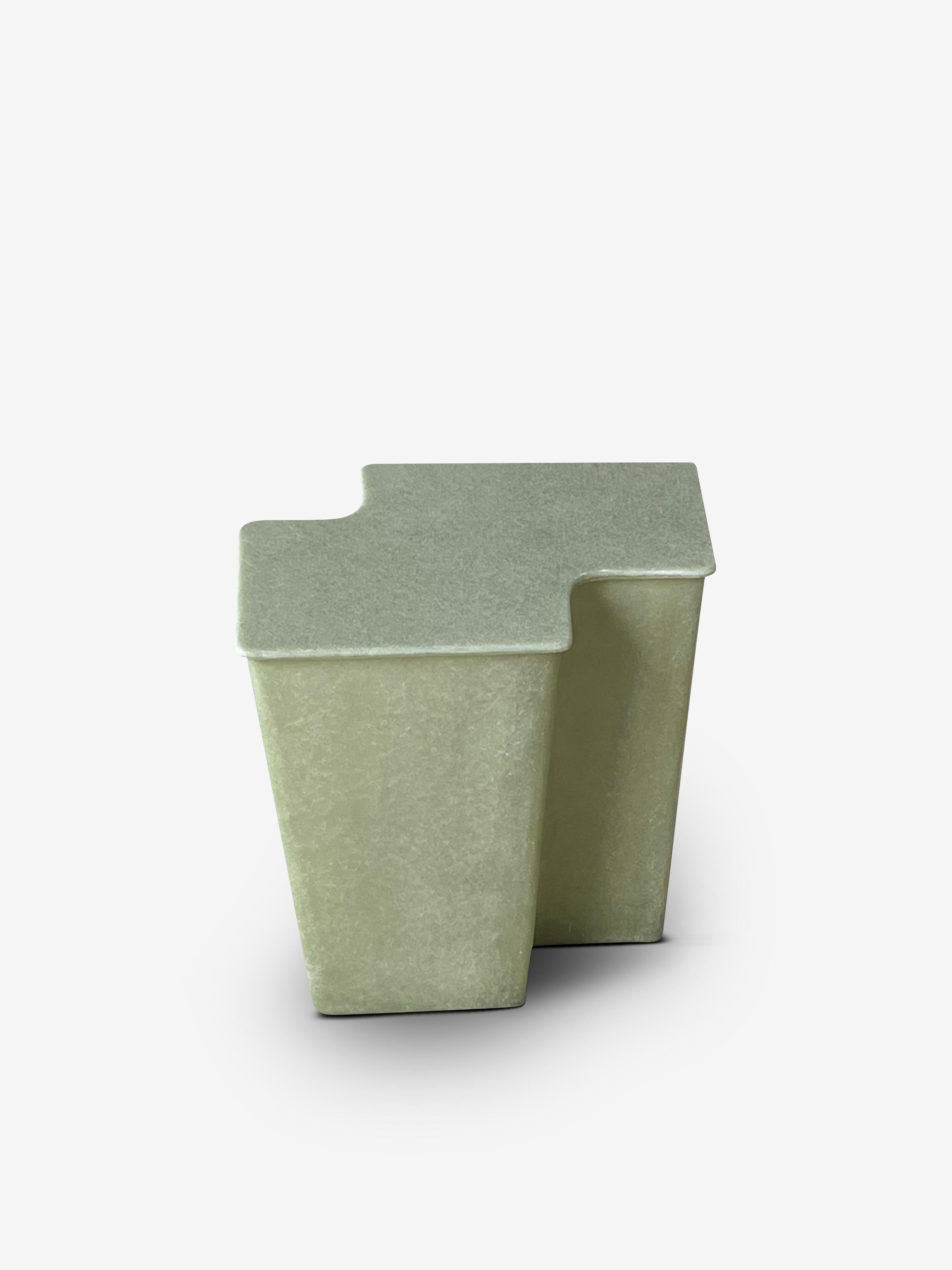 Fiberglass Small Clam Side Table by VAVA Objects For Sale