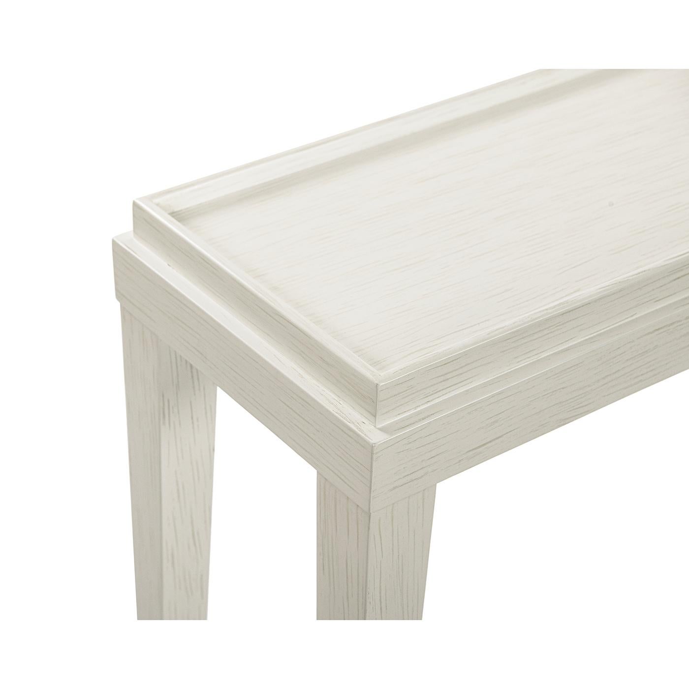 Neoclassical Small Classic Console Table - White For Sale