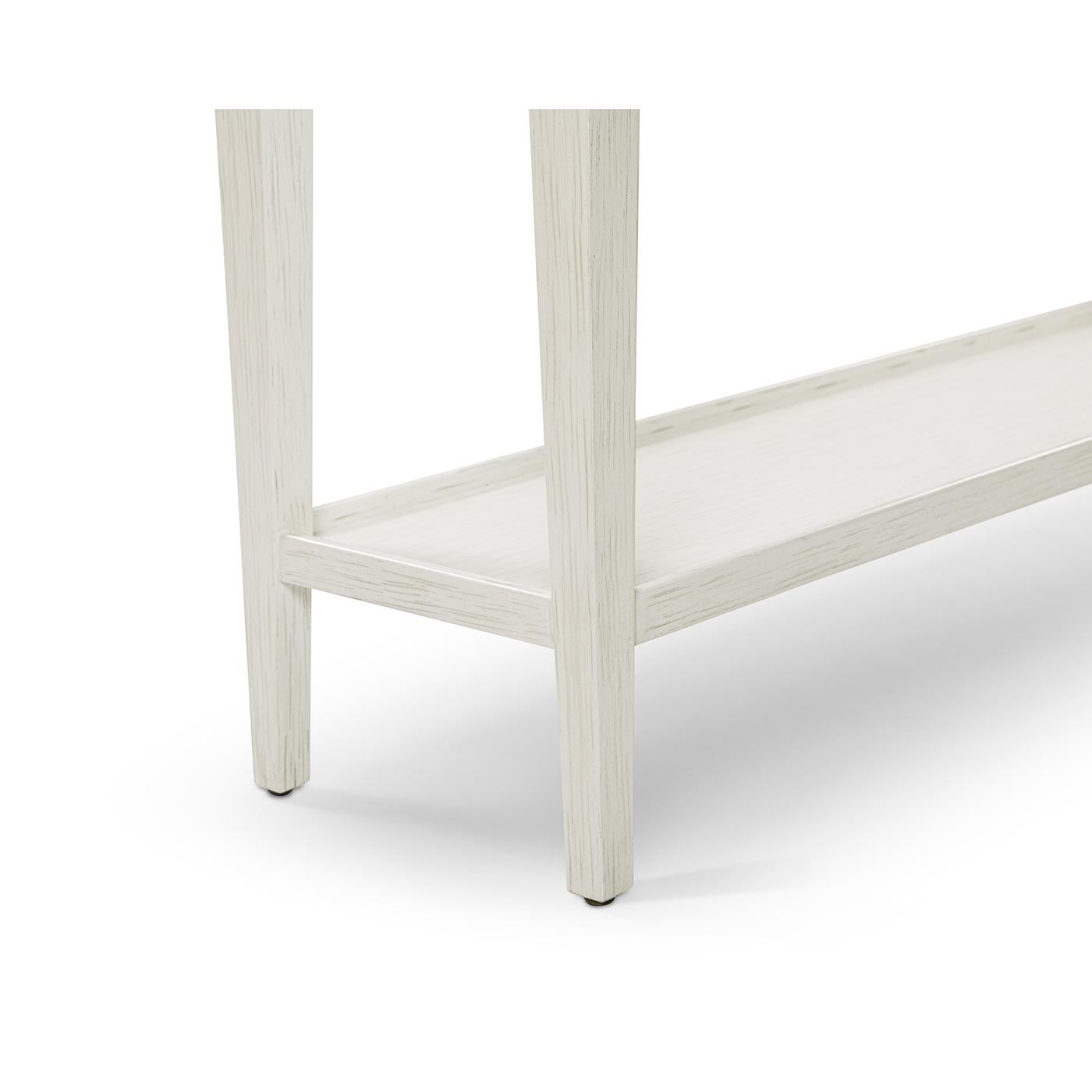 Vietnamese Small Classic Console Table - White For Sale