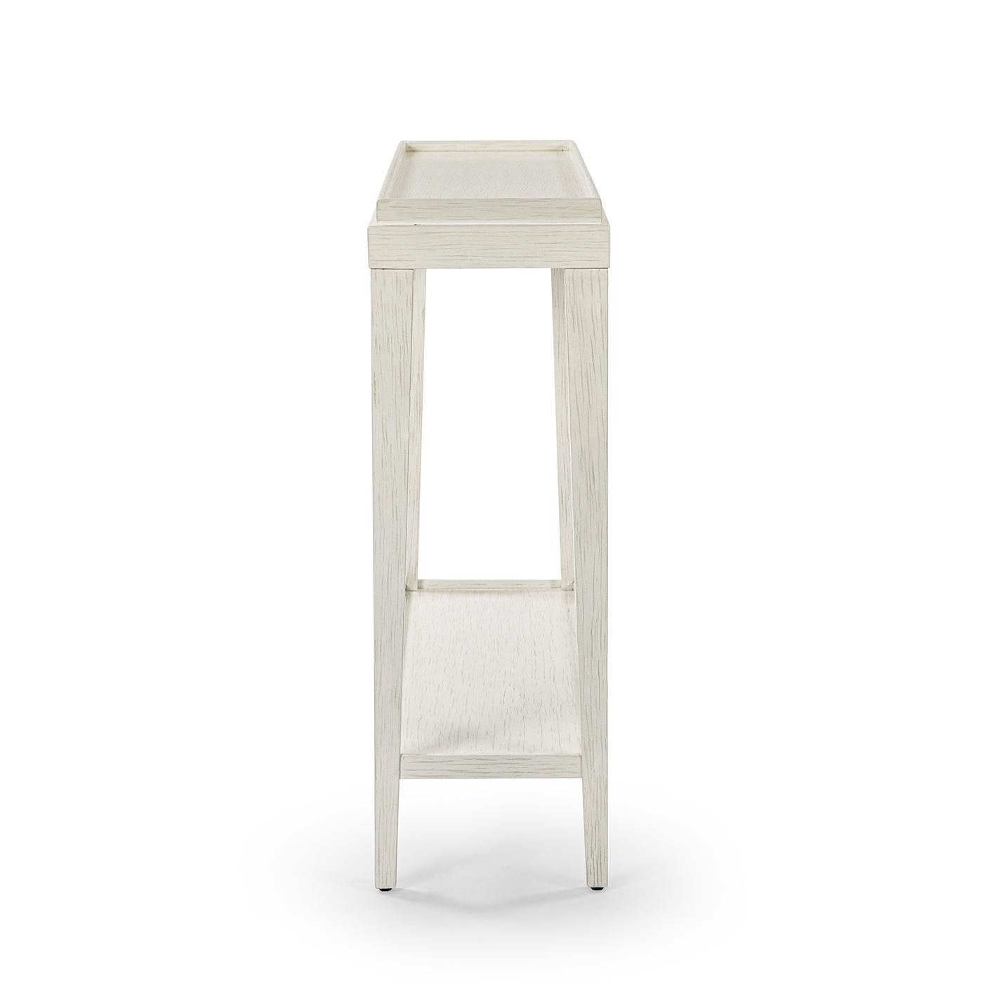 Small Classic Console Table - White In New Condition For Sale In Westwood, NJ
