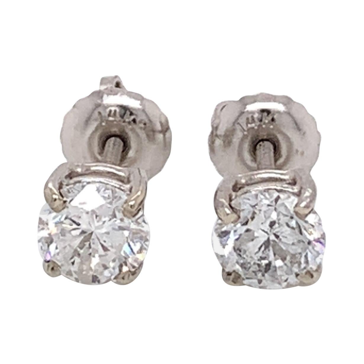 Small Classic Diamond Stud Earrings