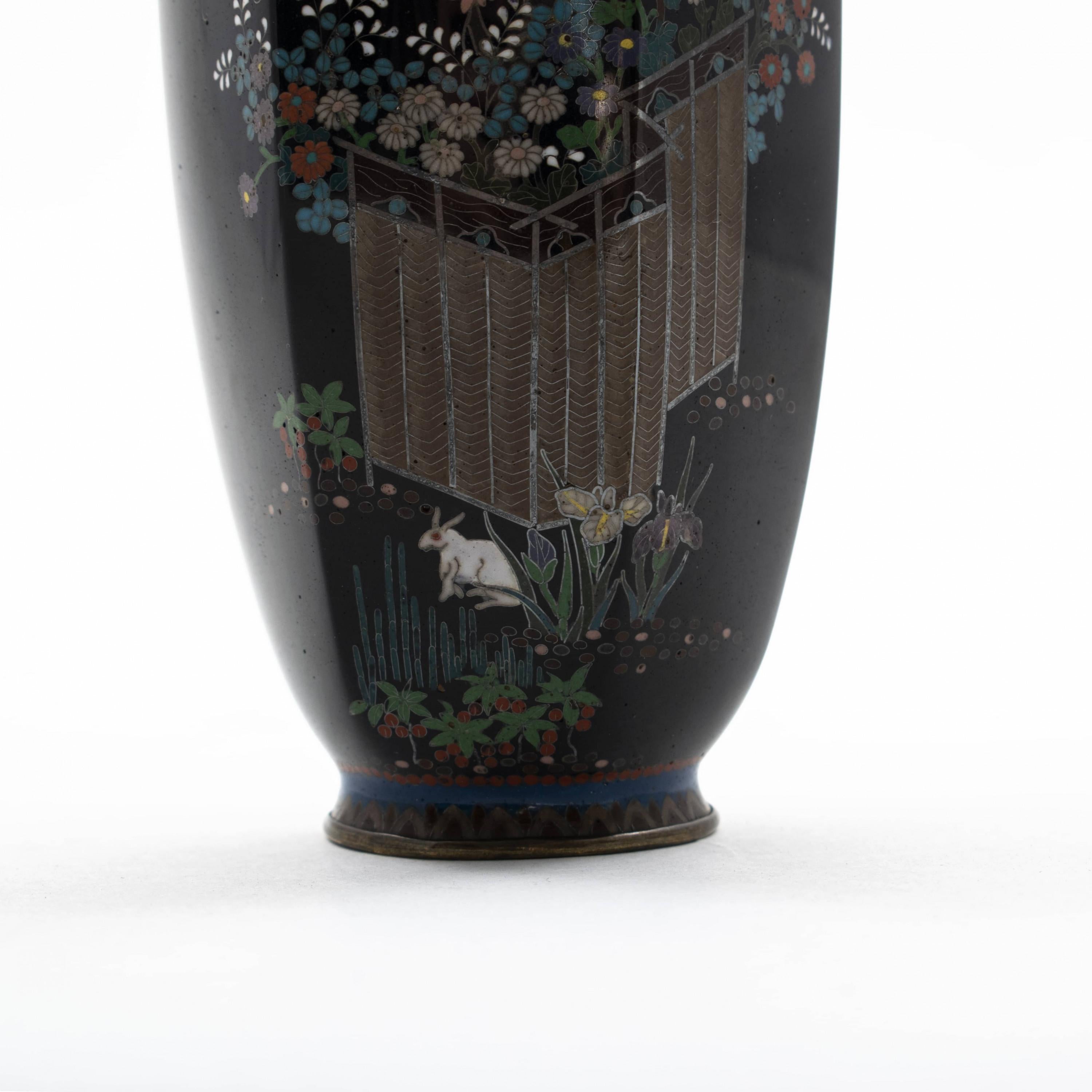 19th Century Small Cloisonné Vase, Meiji Period, Japan For Sale