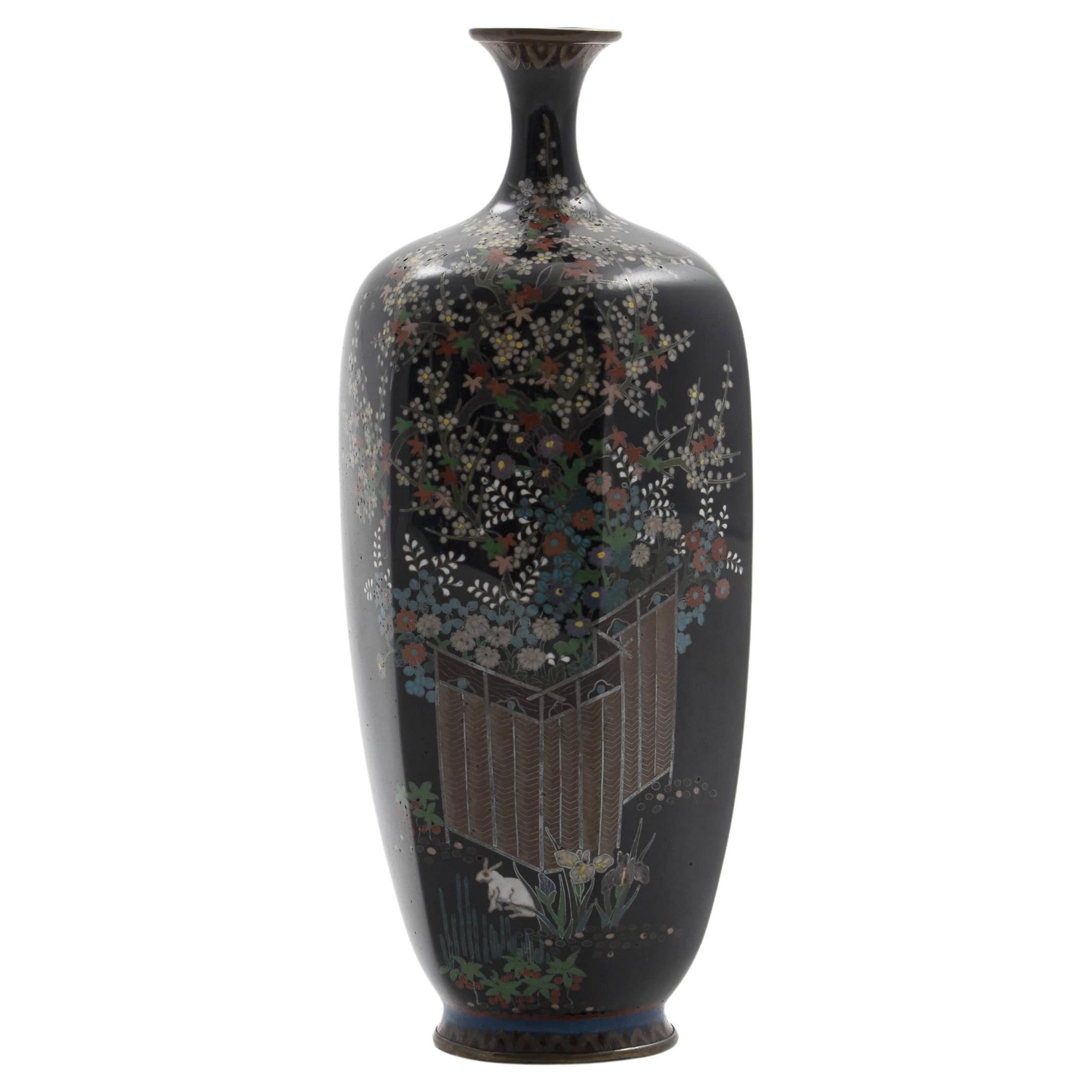 Small Cloisonné Vase, Meiji Period, Japan