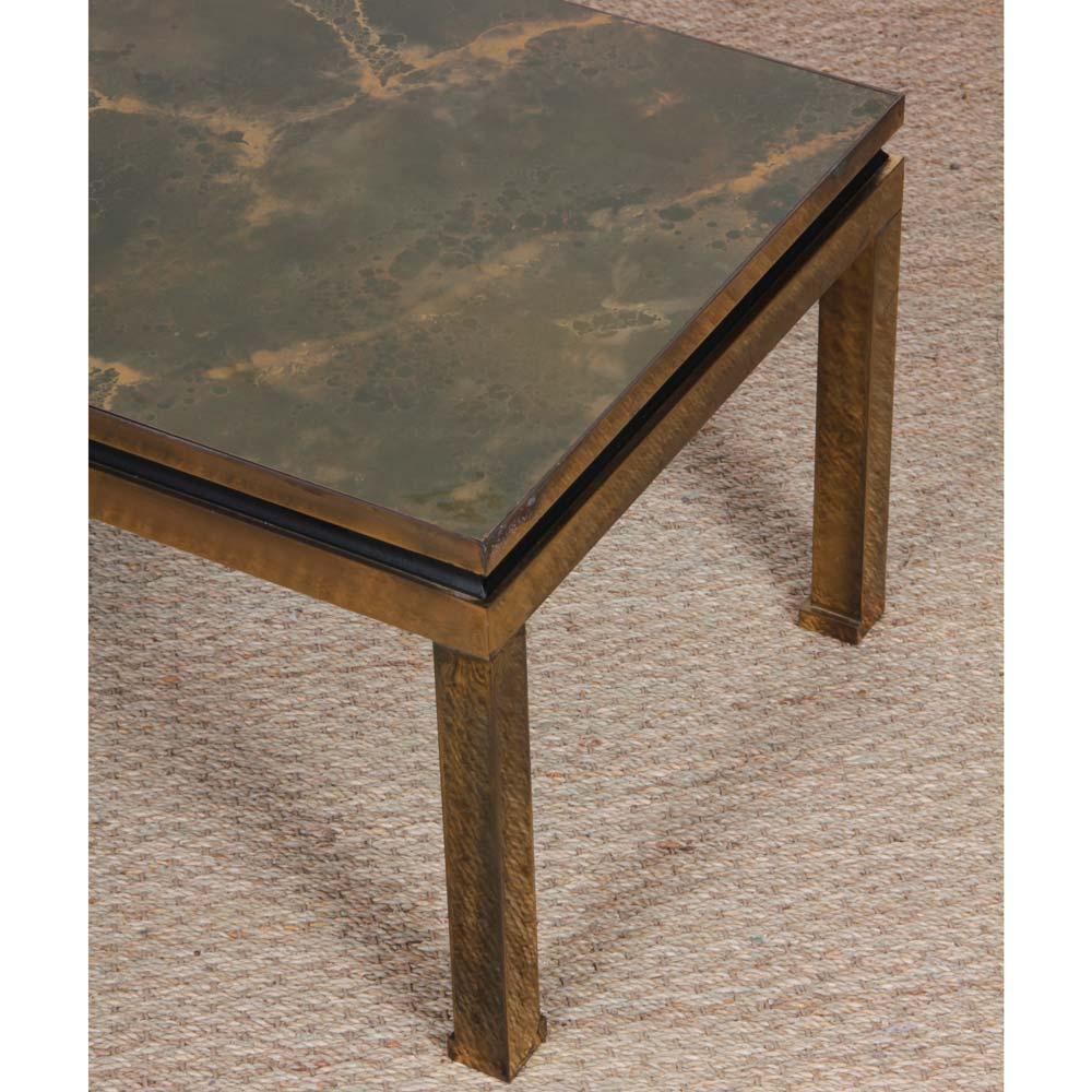 Late 20th Century Small coffee table by Guy Lefevre for Maison Jansen, 1970s For Sale