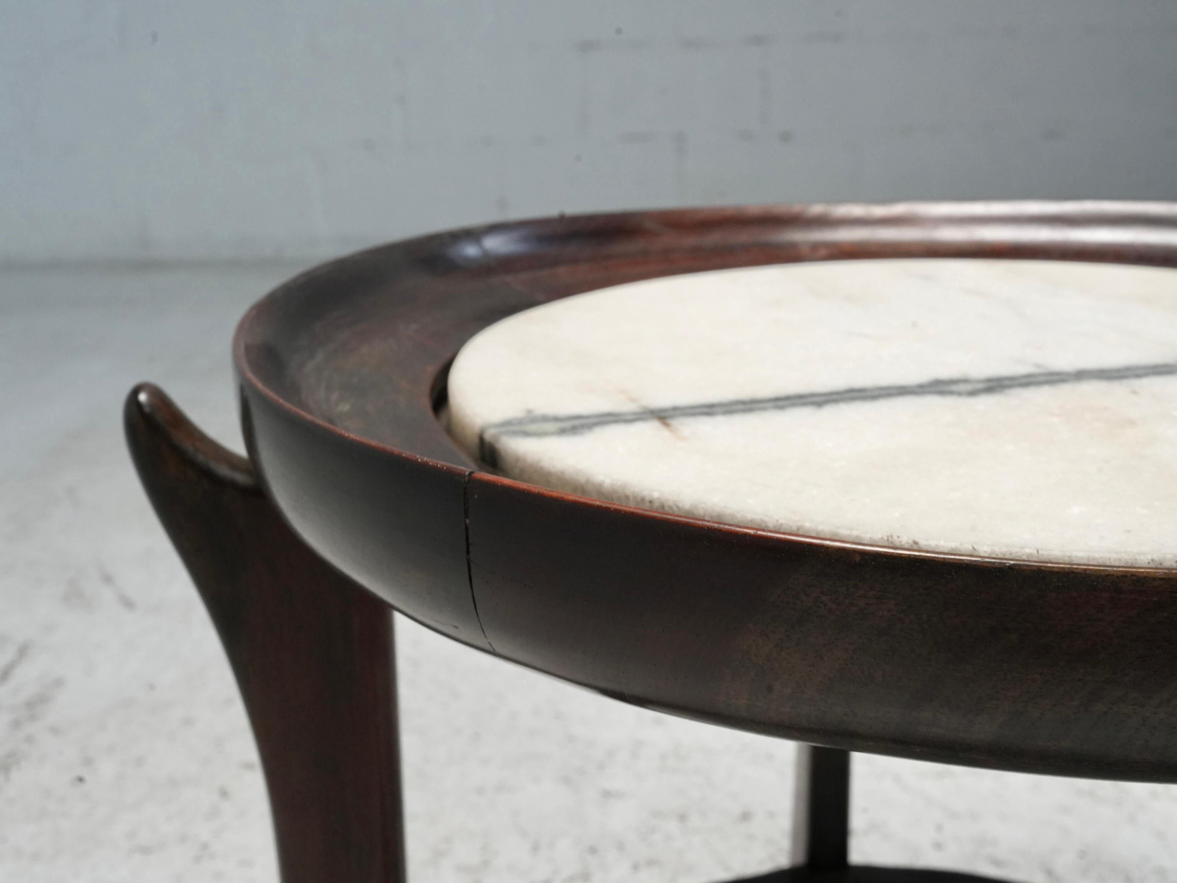 Mid-Century moderno Tavolino da caffè di Scapinelli, Brasile, anni '50 in vendita