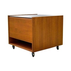 Small Coffee Table in Teak, with Glass Top