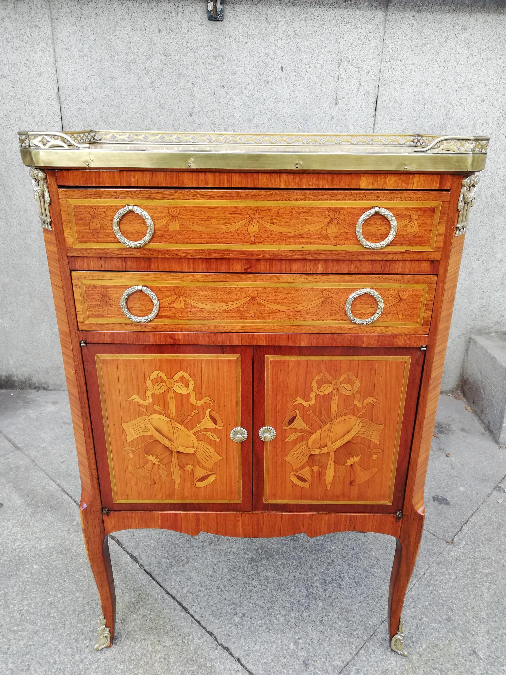 French Small Commode Furniture End 19th Century