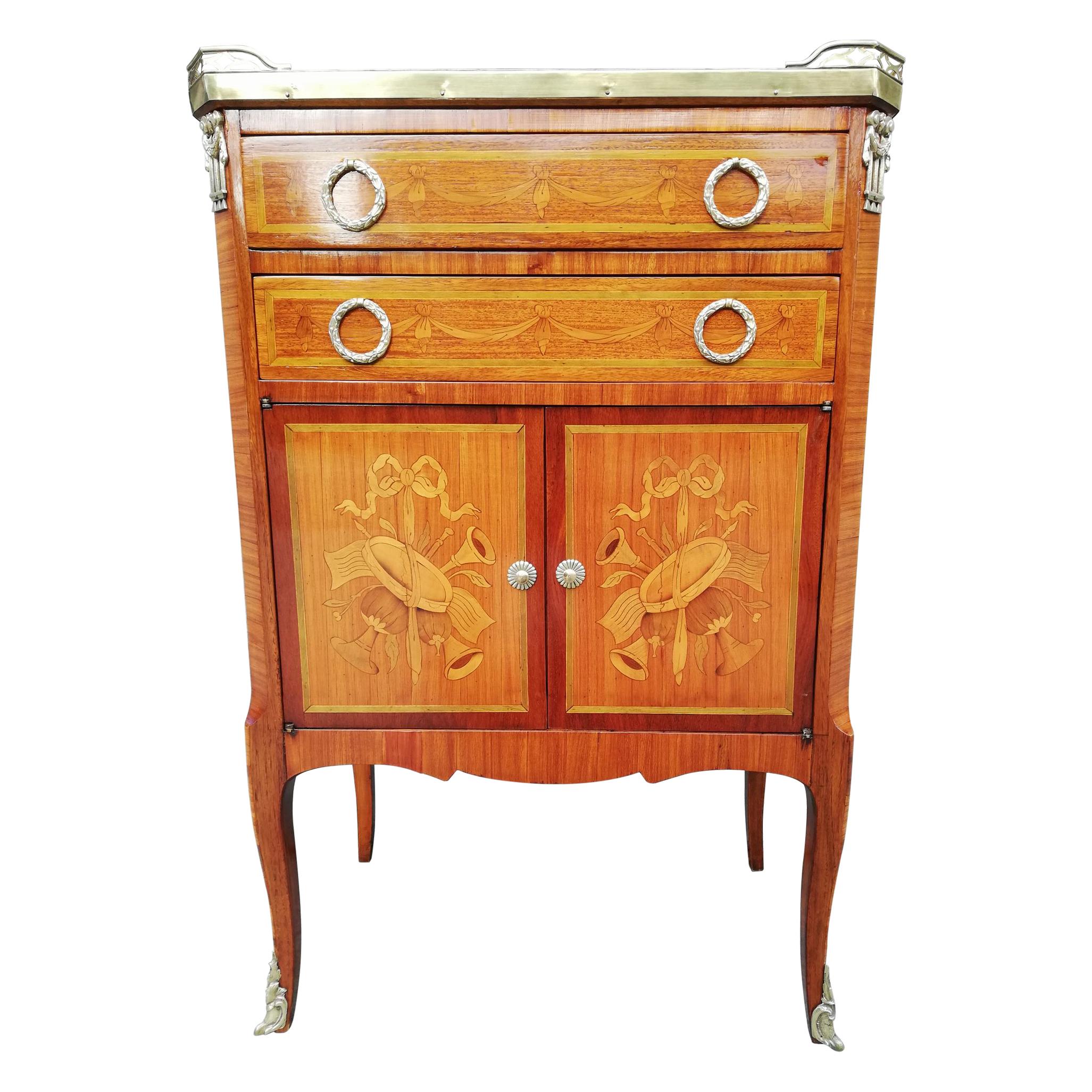 Small Commode Furniture End 19th Century