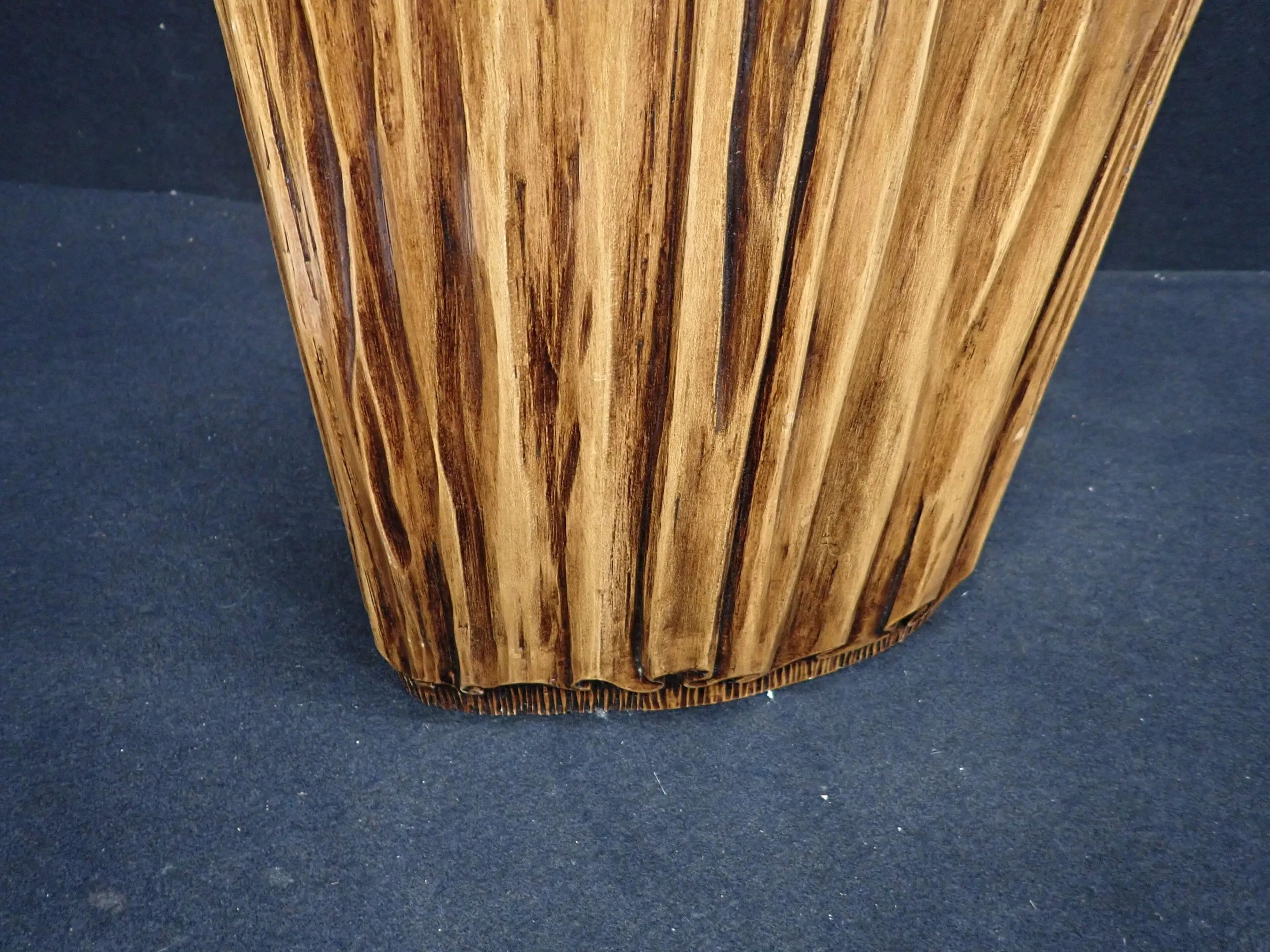 small console, or side table in carved wood circa 1950/1960 In Good Condition For Sale In Saint-Ouen, FR