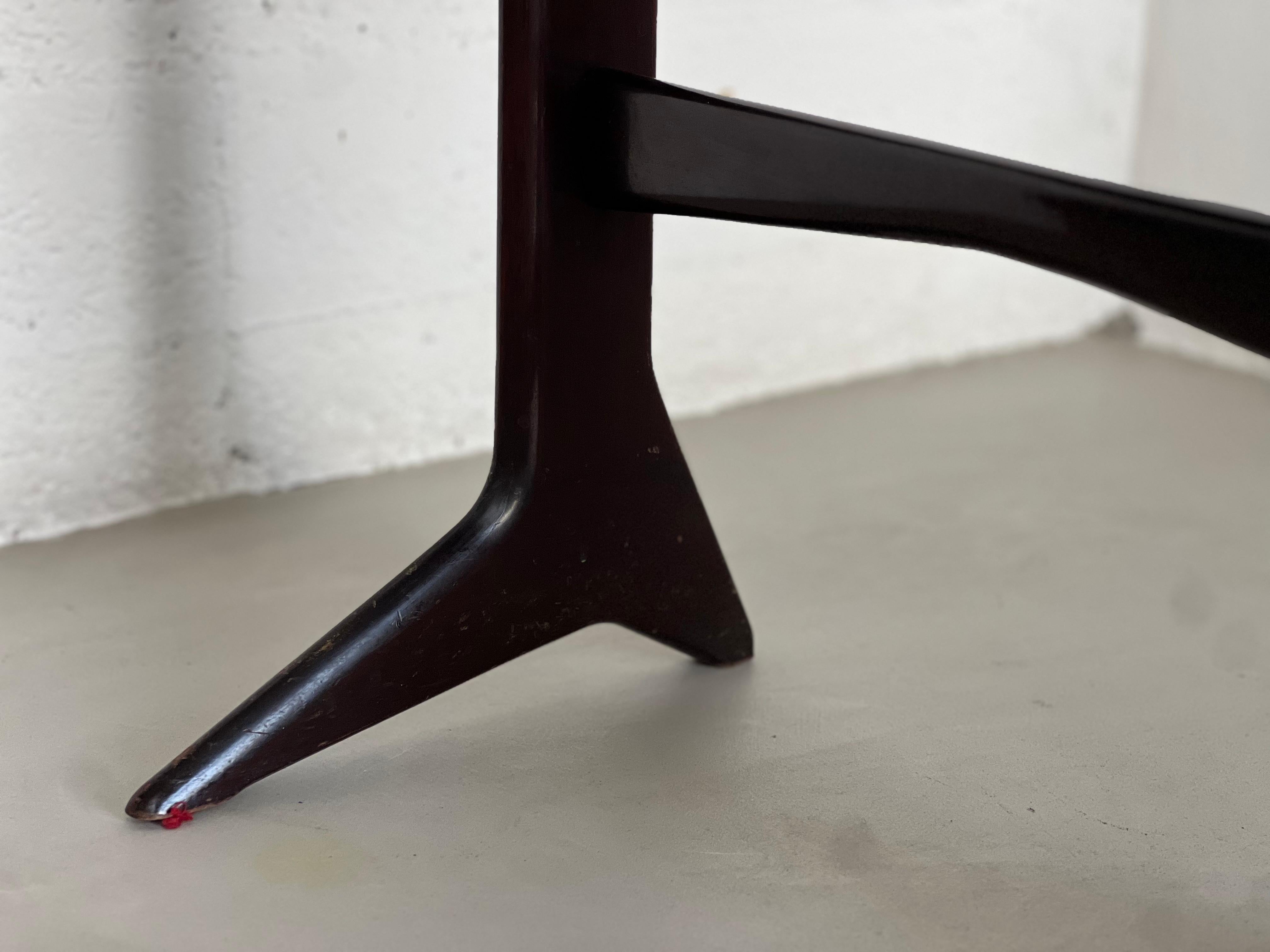 Small console/side table 1950s wood and glass Ico Parisi For Sale 7