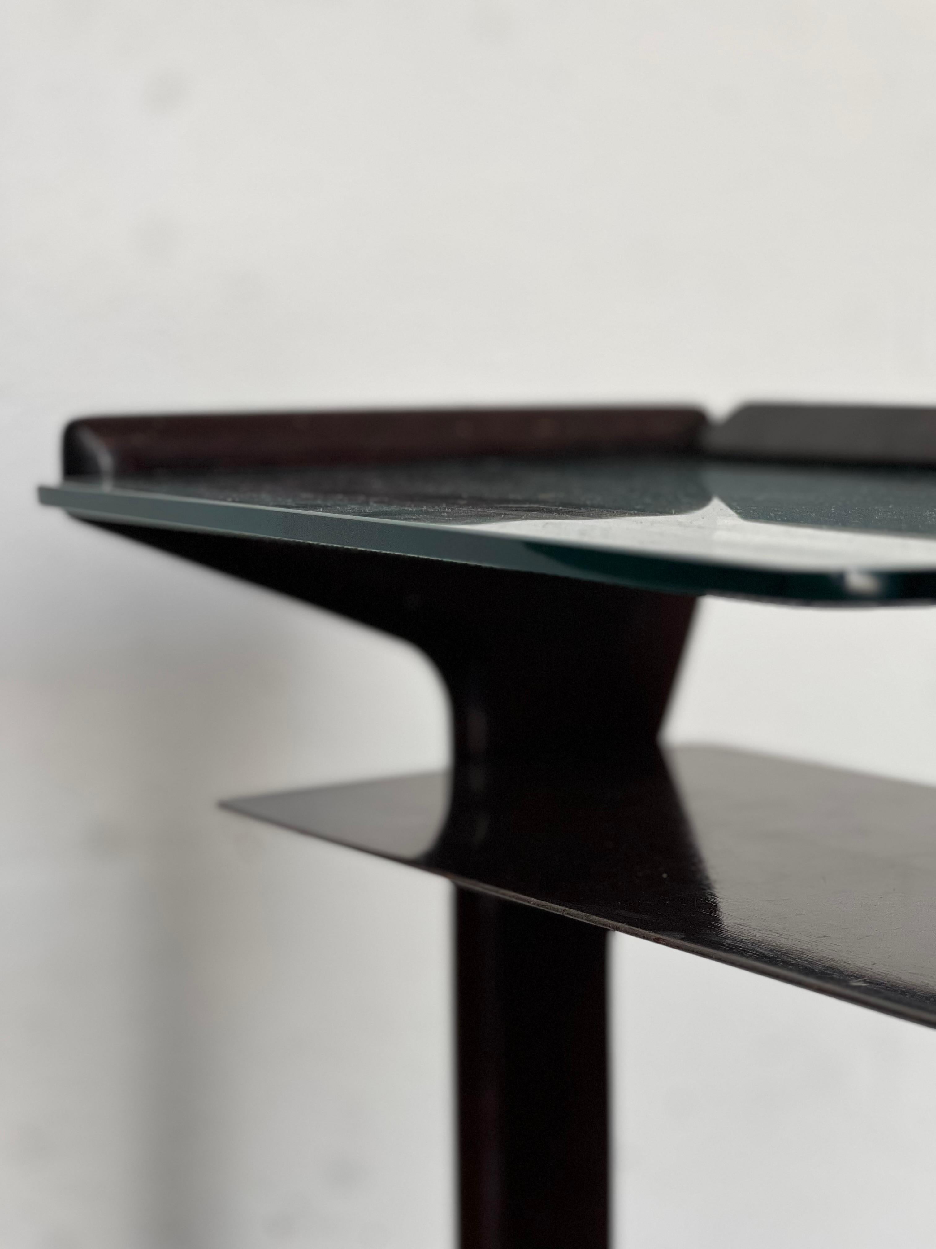 Small console/side table 1950s wood and glass Ico Parisi For Sale 8