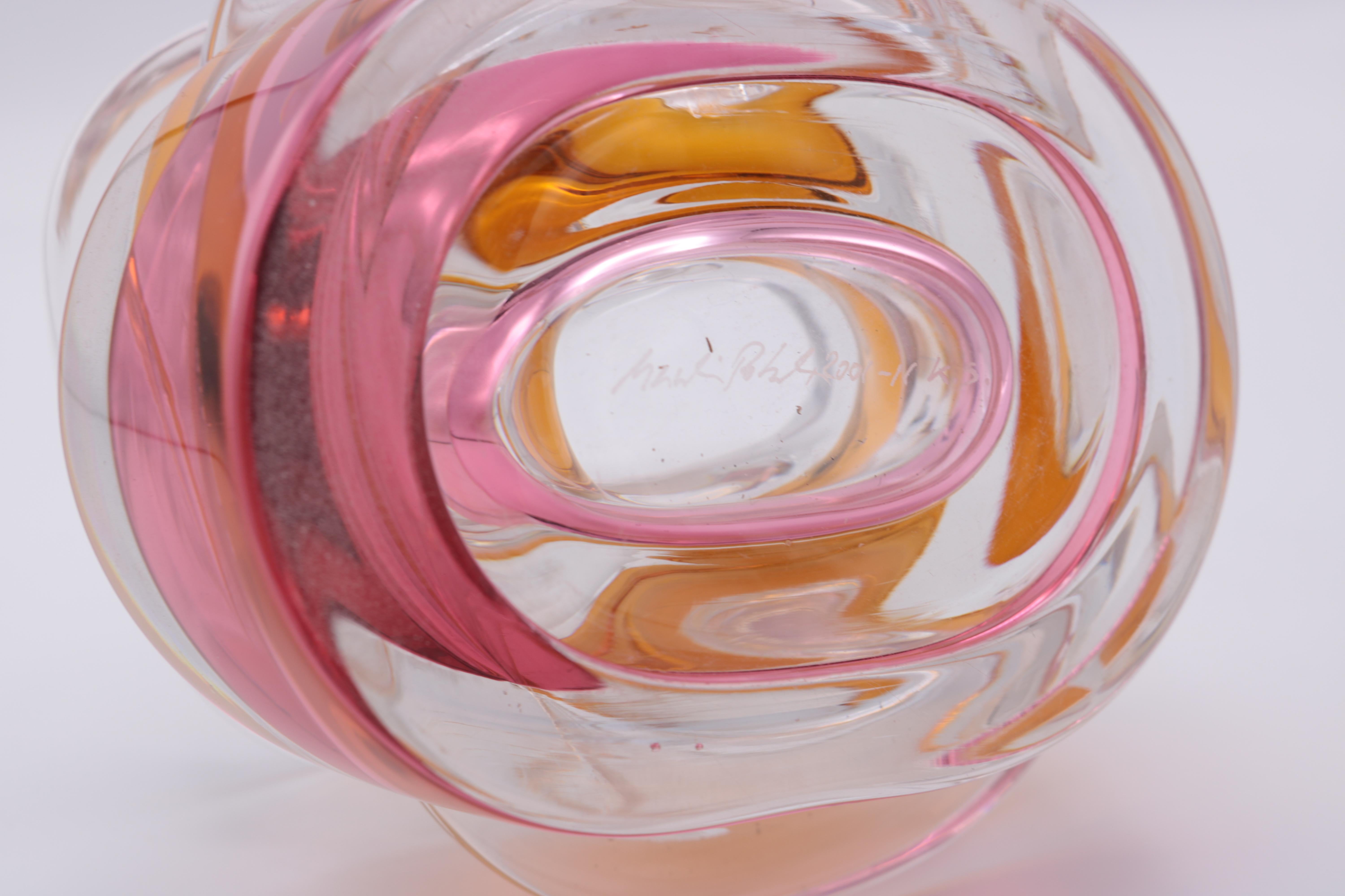 Small Contemporary Art Glass Vase by Martin Postch , Germany 2022 2