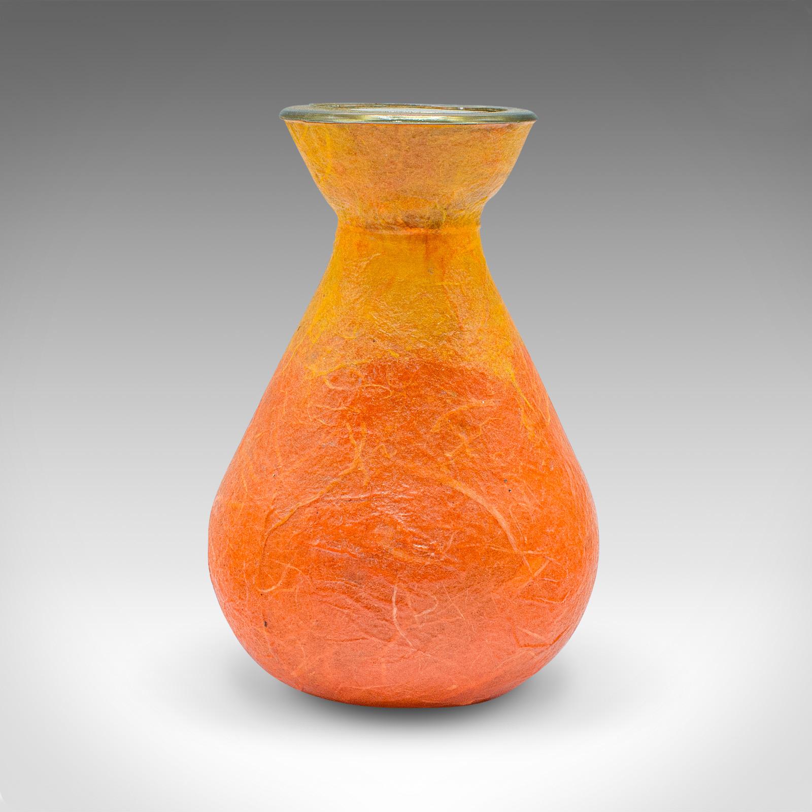 Britannico Piccolo portacandele contemporaneo, inglese, vetro artistico, votivo, vaso di fiori, supporto in vendita