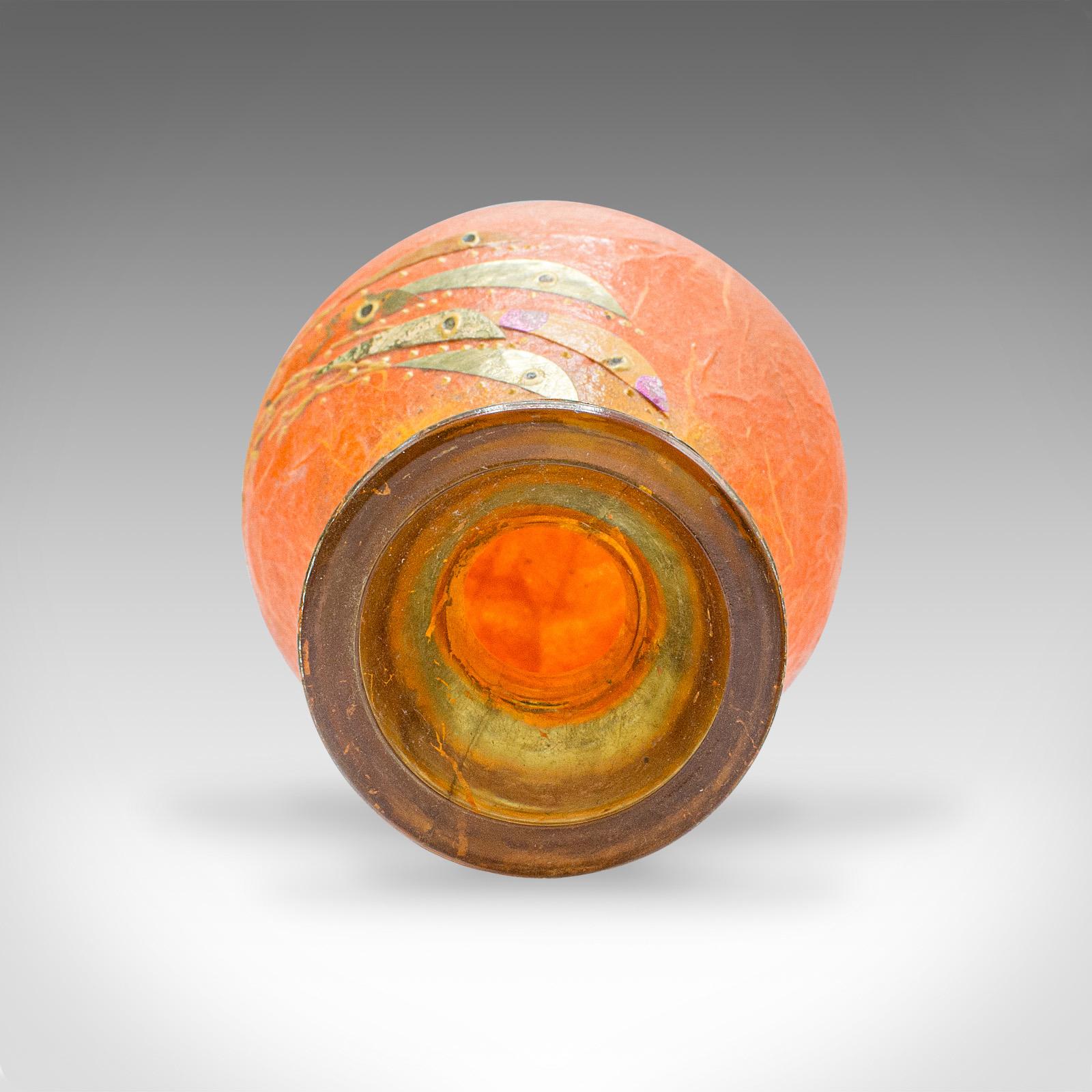 Vetro artistico Piccolo portacandele contemporaneo, inglese, vetro artistico, votivo, vaso di fiori, supporto in vendita
