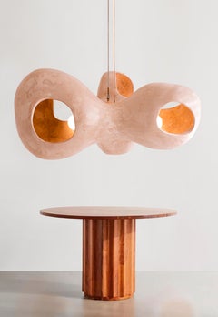 Small Contemporary Chandelier, Sculptural Lamp, Collectible Design "Bosei"