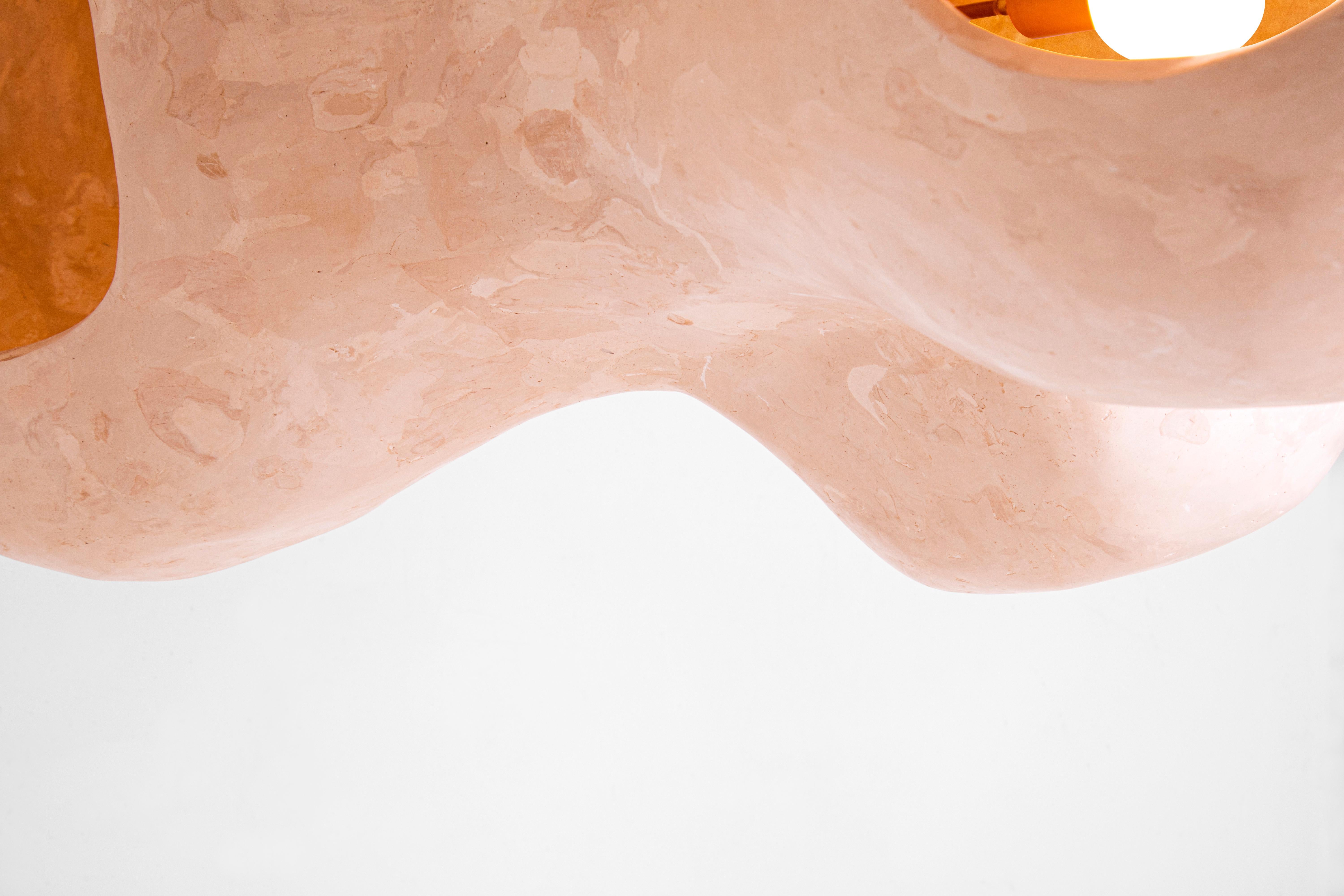 Small Contemporary Chandelier, Sculptural Lamp, Collectible Design 