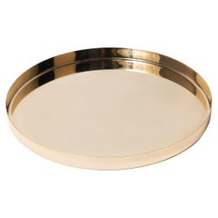 Small Contemporary Gold Plated Decorative Tray