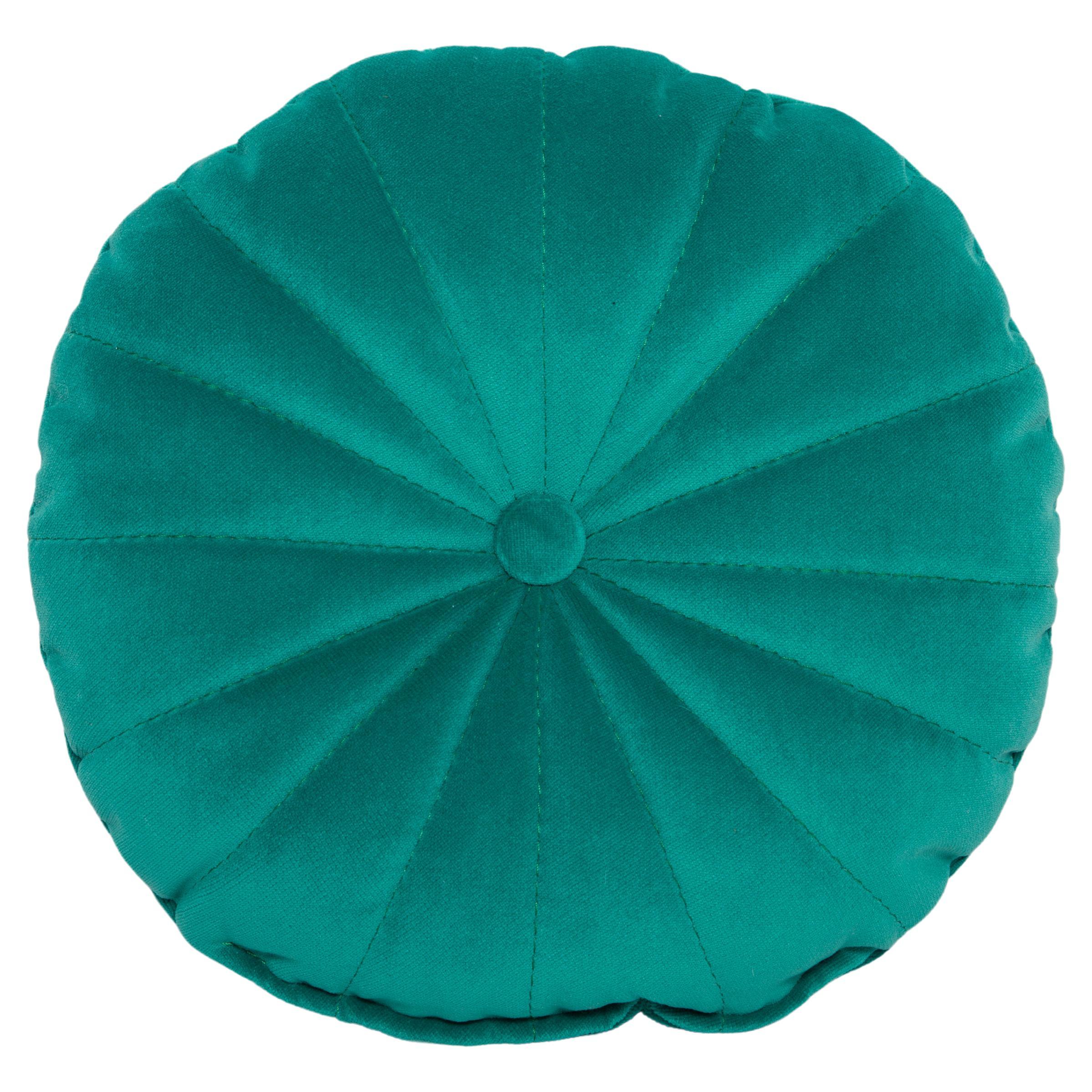 Small Contemporary Green Velvet Pillow, Vintola Studio, Europe.  For Sale
