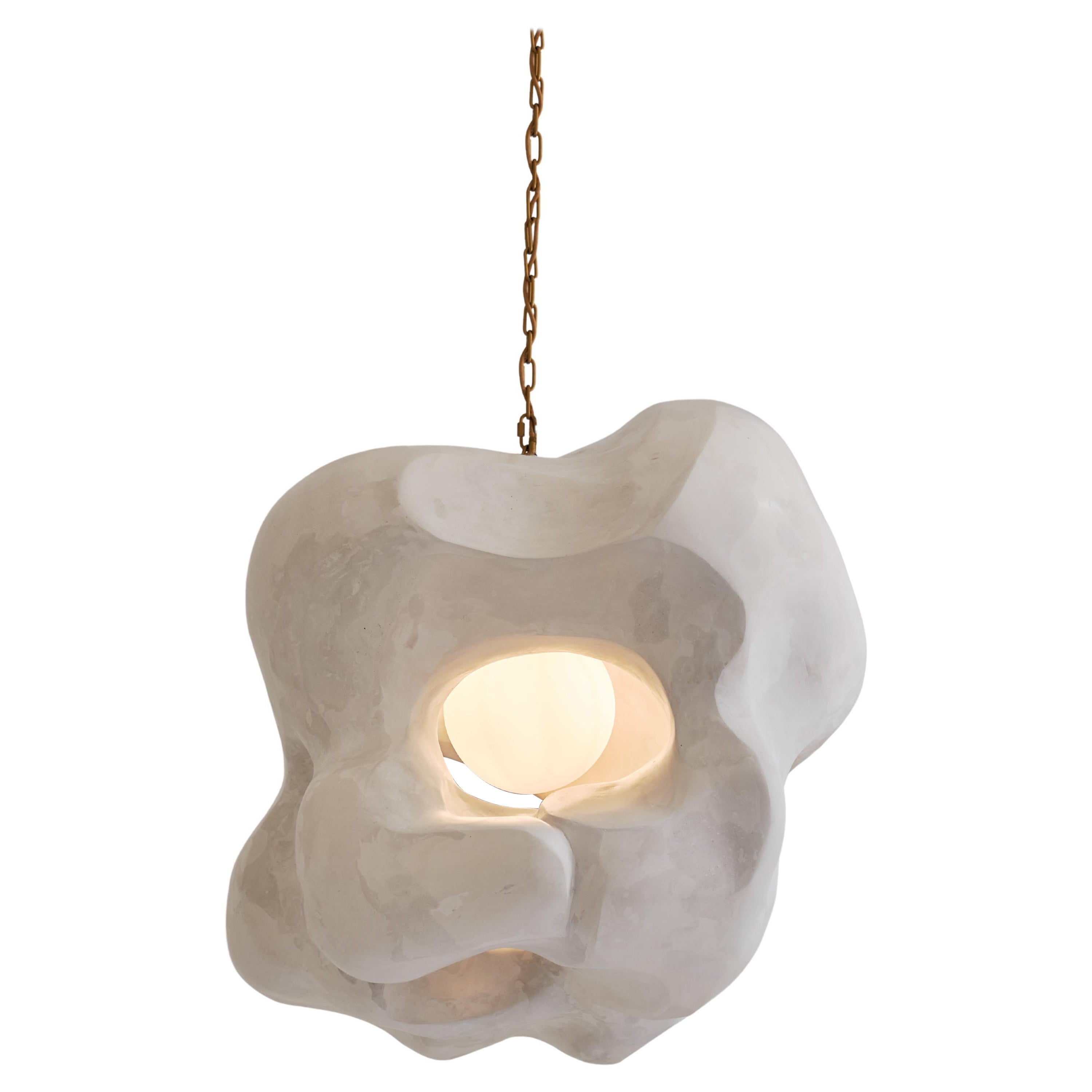 Small Contemporary Pendant Light, Sculptural Collectible Design "Ikigai" by AOAO