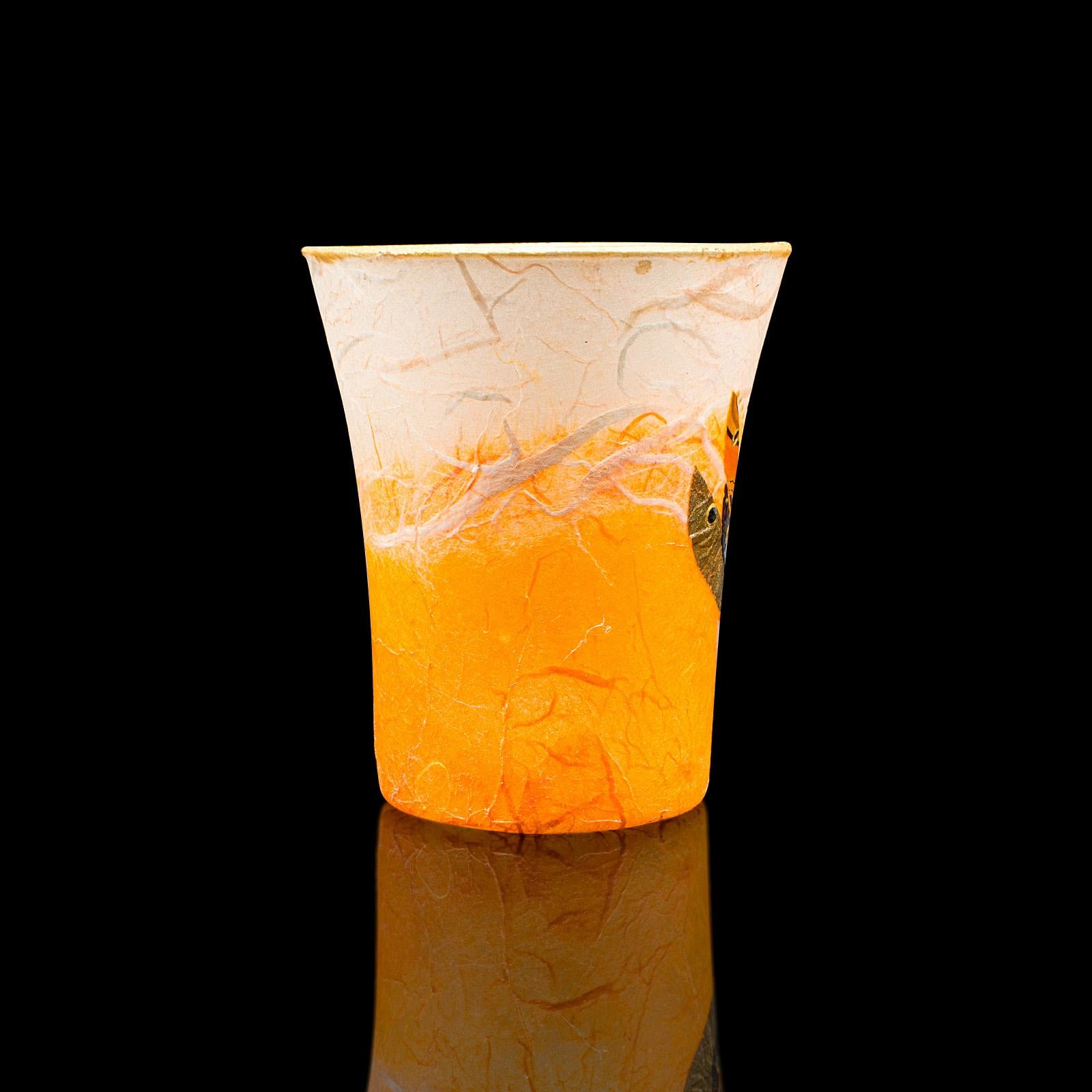 Modern Small Contemporary Posy Jar, English, Art Glass, Flower Vase, Tea Light Holder For Sale