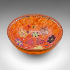 Small Contemporary Pot Pourri Dish, English, Art Glass, Decorative Fruit Bowl