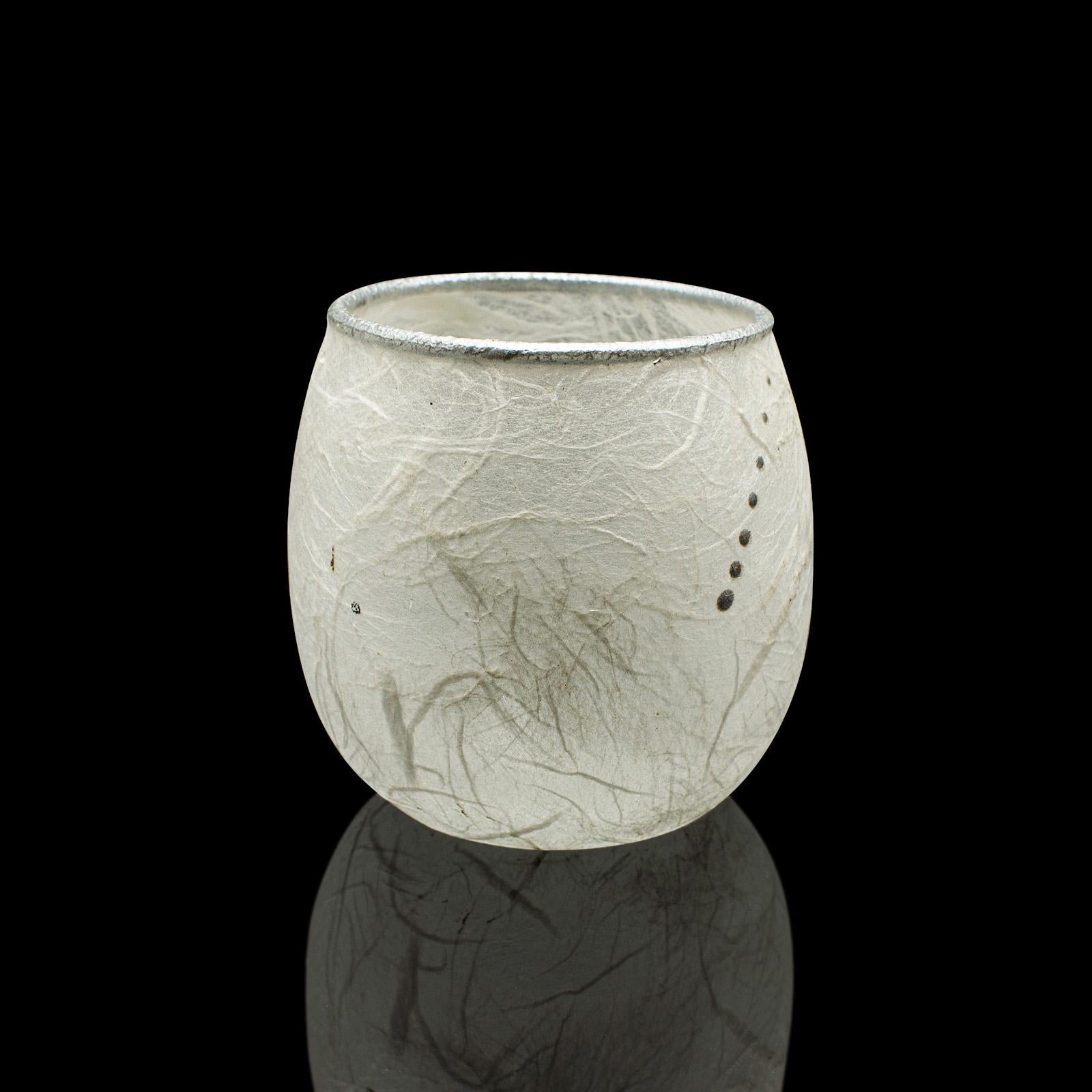 Kleines Contemporary JAR für Teelichter, Englisch, Kunstglas, Votivkerze, Posy Vase (Moderne) im Angebot