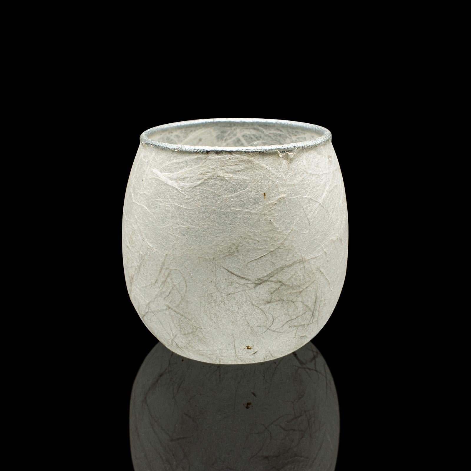Kleines Contemporary JAR für Teelichter, Englisch, Kunstglas, Votivkerze, Posy Vase im Zustand „Gut“ im Angebot in Hele, Devon, GB