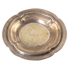 Small Continental Silver Plated Wine Coaster, 1970s