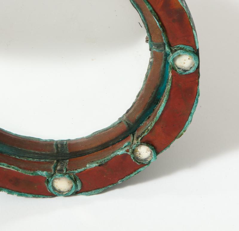Small Convex Copper Mirror in the Manner of Line Vautrin, c. 1960 1