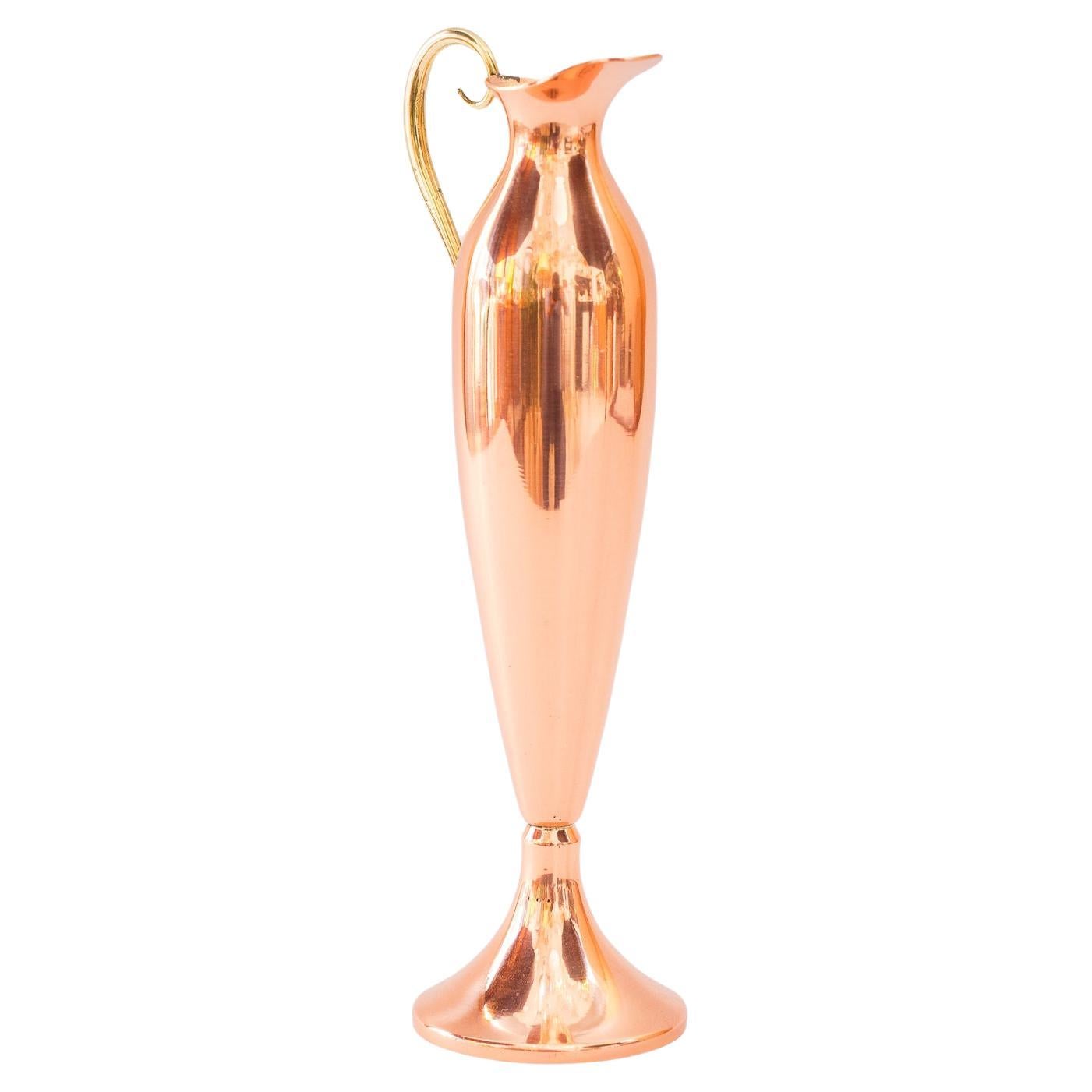 Small copper vase vienna around 1950s For Sale