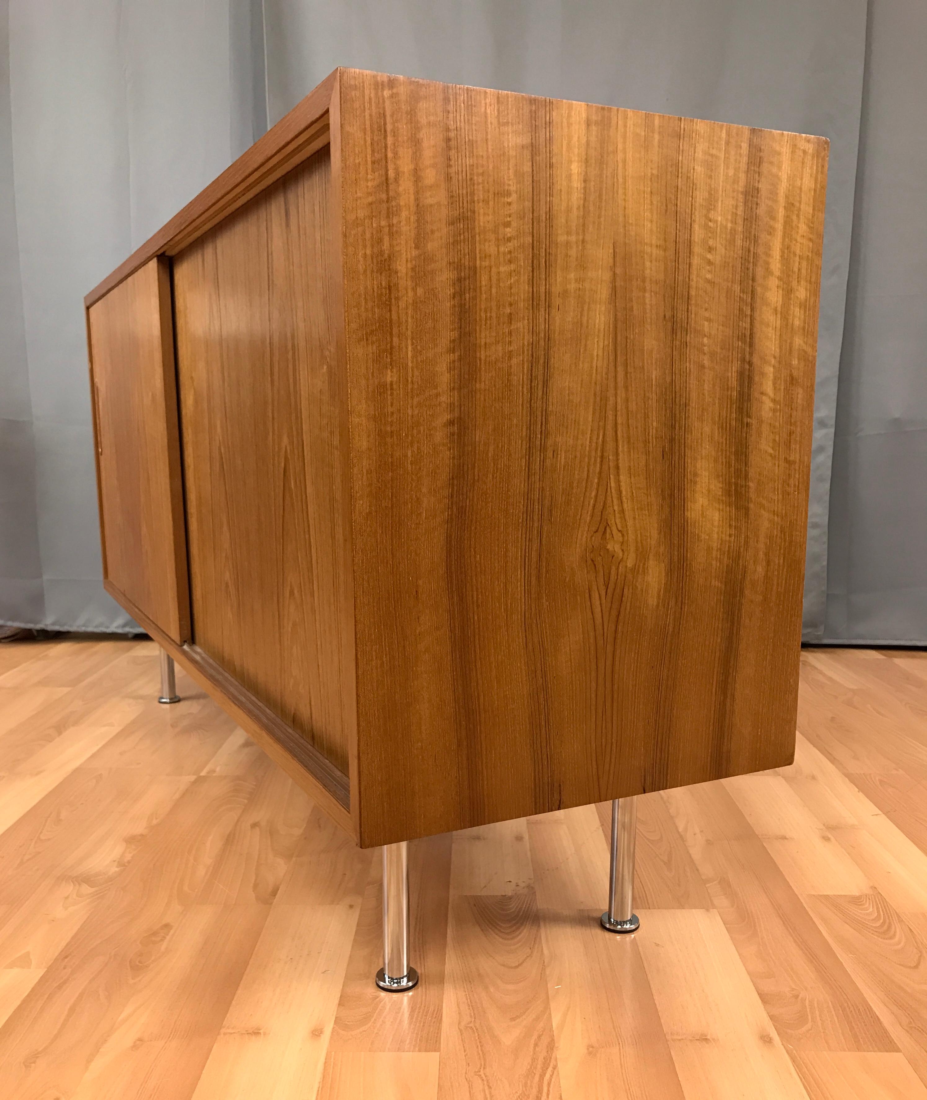 Small Credenza or Sideboard in Teak by Paul Hundevad In Good Condition In San Francisco, CA