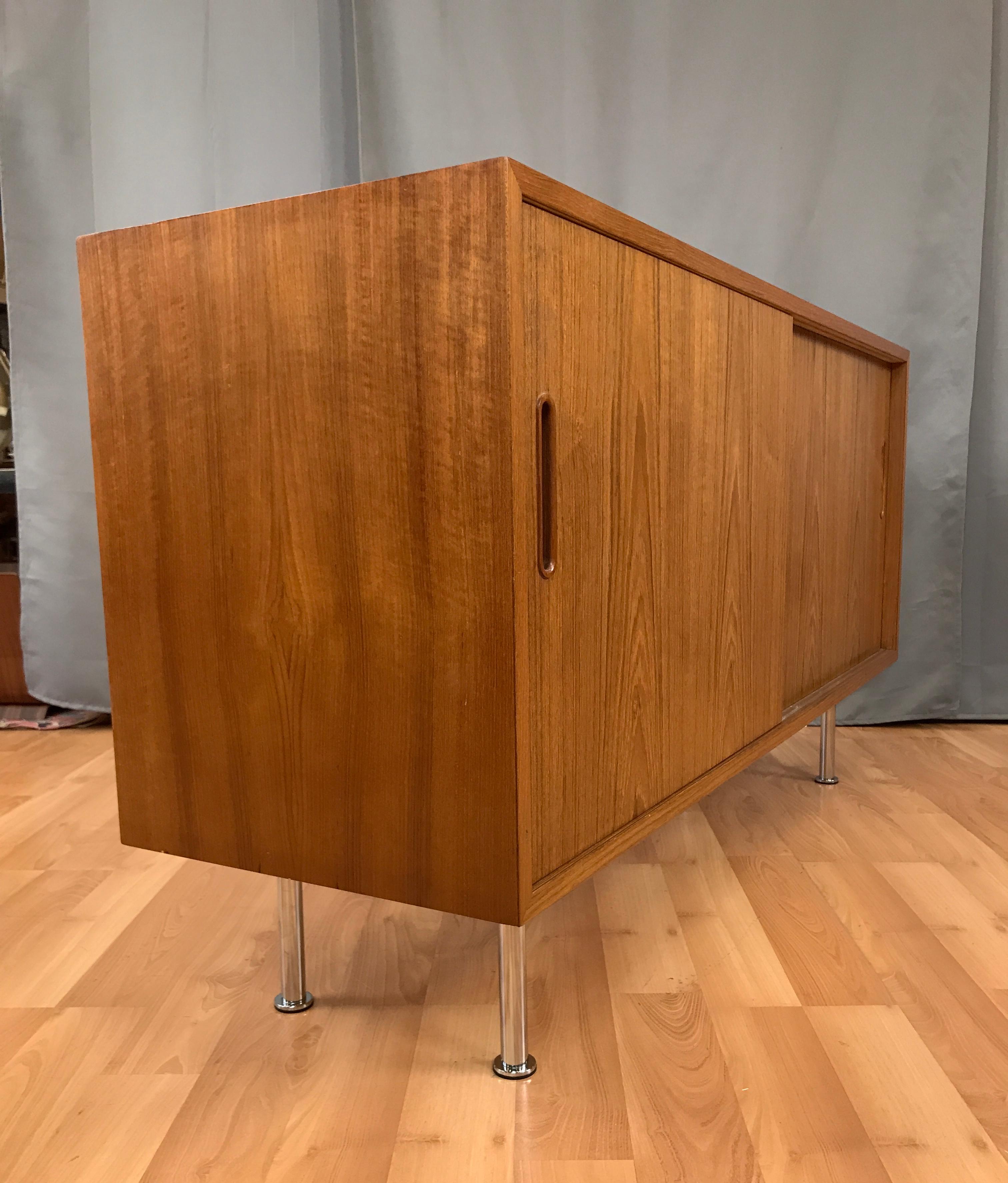 Mid-20th Century Small Credenza or Sideboard in Teak by Paul Hundevad