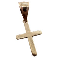 Small cross 10kt gold solid