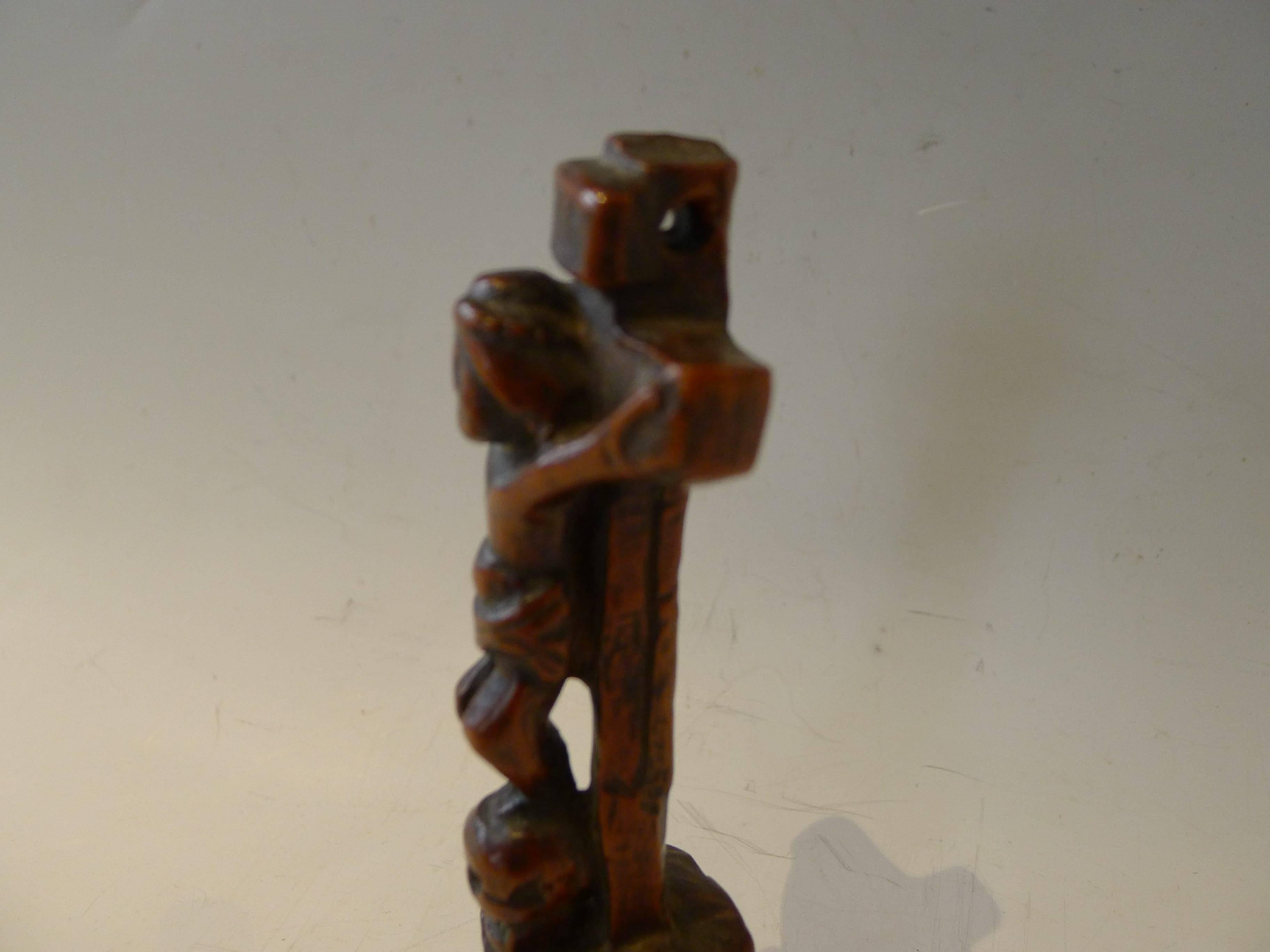 Small Cross of the Crucifixion, End of 18th Century In Excellent Condition For Sale In Paris, FR