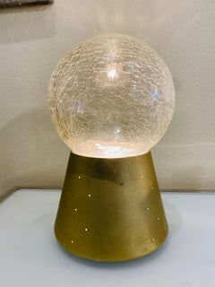 Small Crystal Ball Round Table Lamp