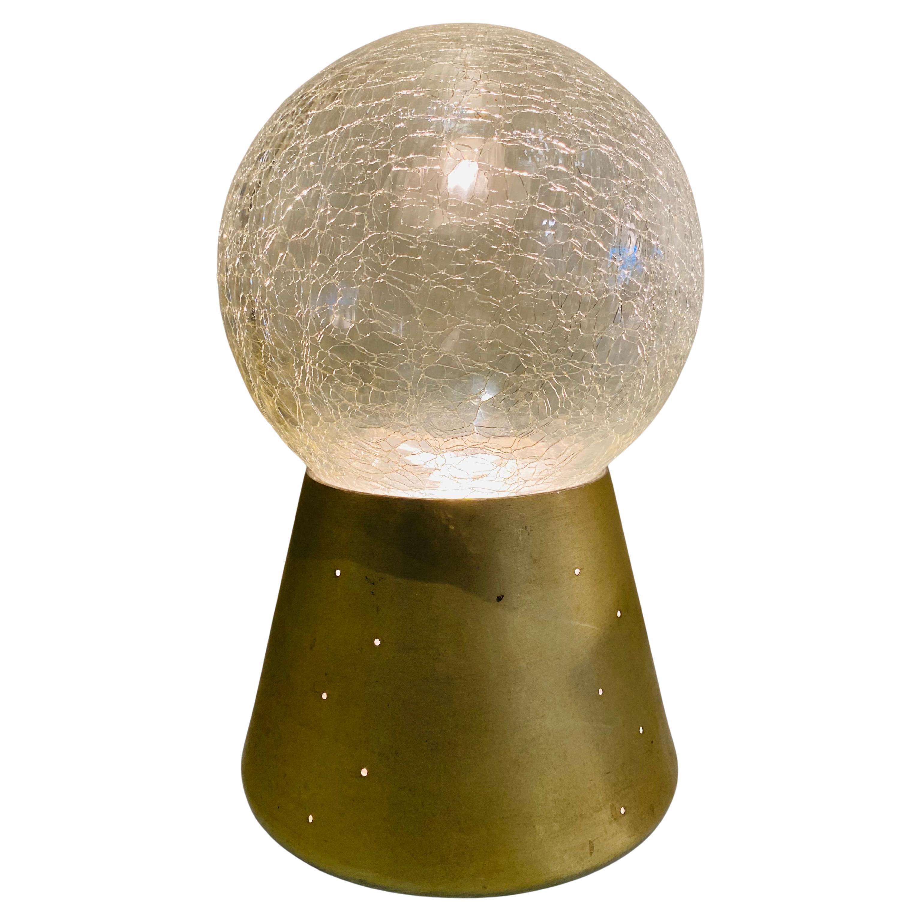 Kleine Kristallkugel Runde Tischlampe