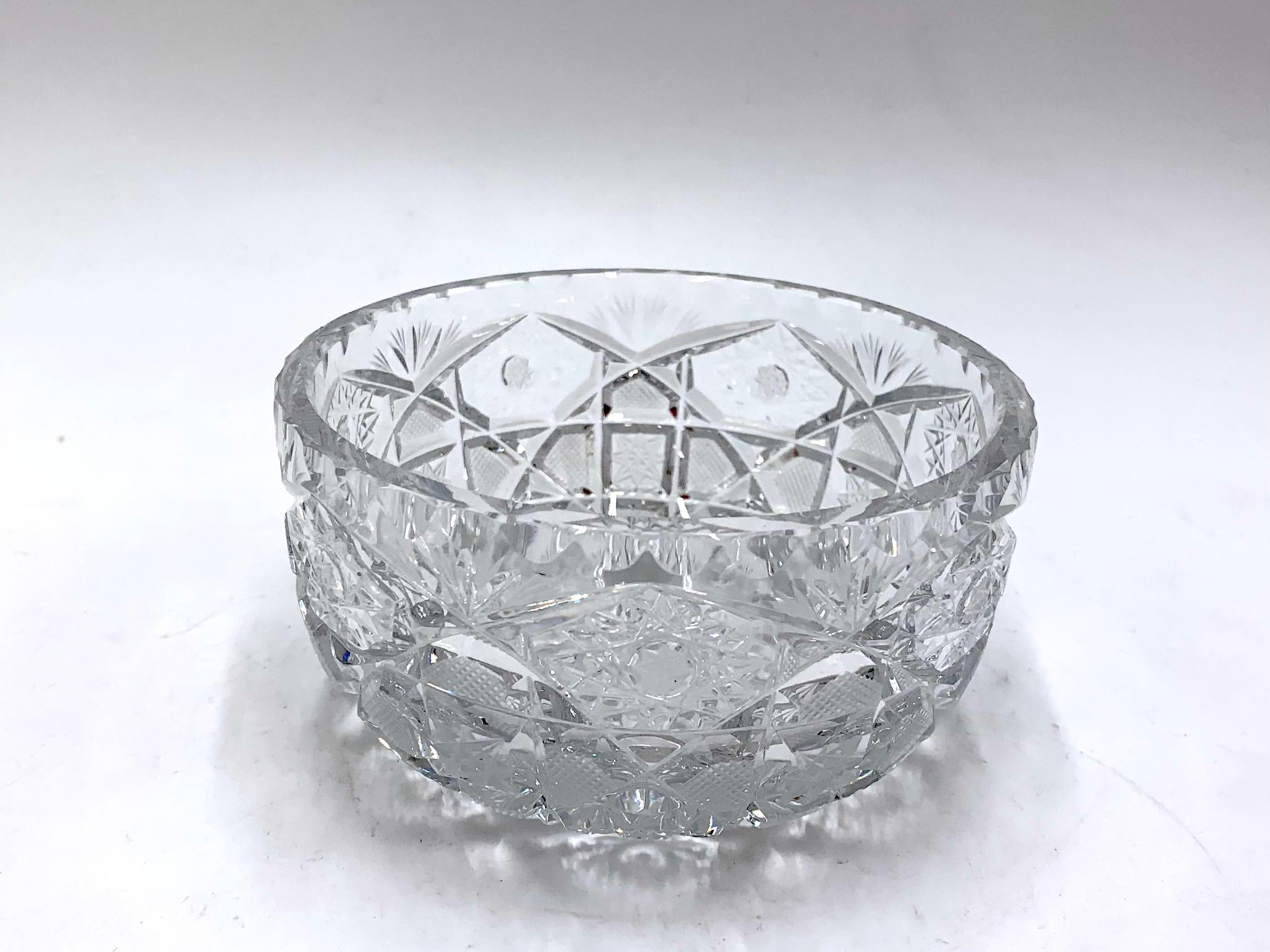 small crystal bowls