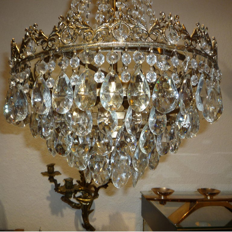 Small Crystal Chandelier, Bohemian Crystal at 1stDibs bohemian